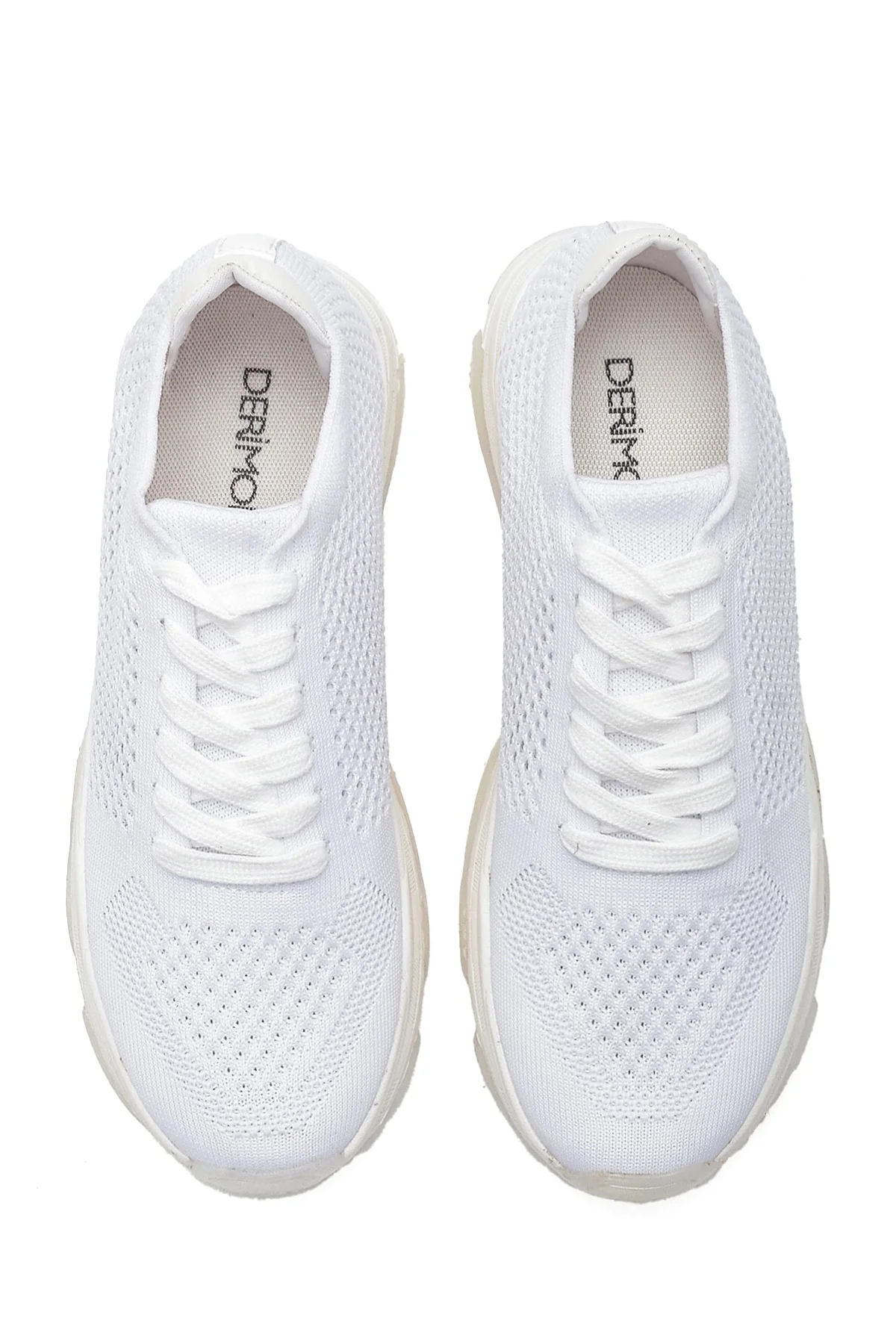 Kadın Beyaz Delikli Sneaker - Image 6