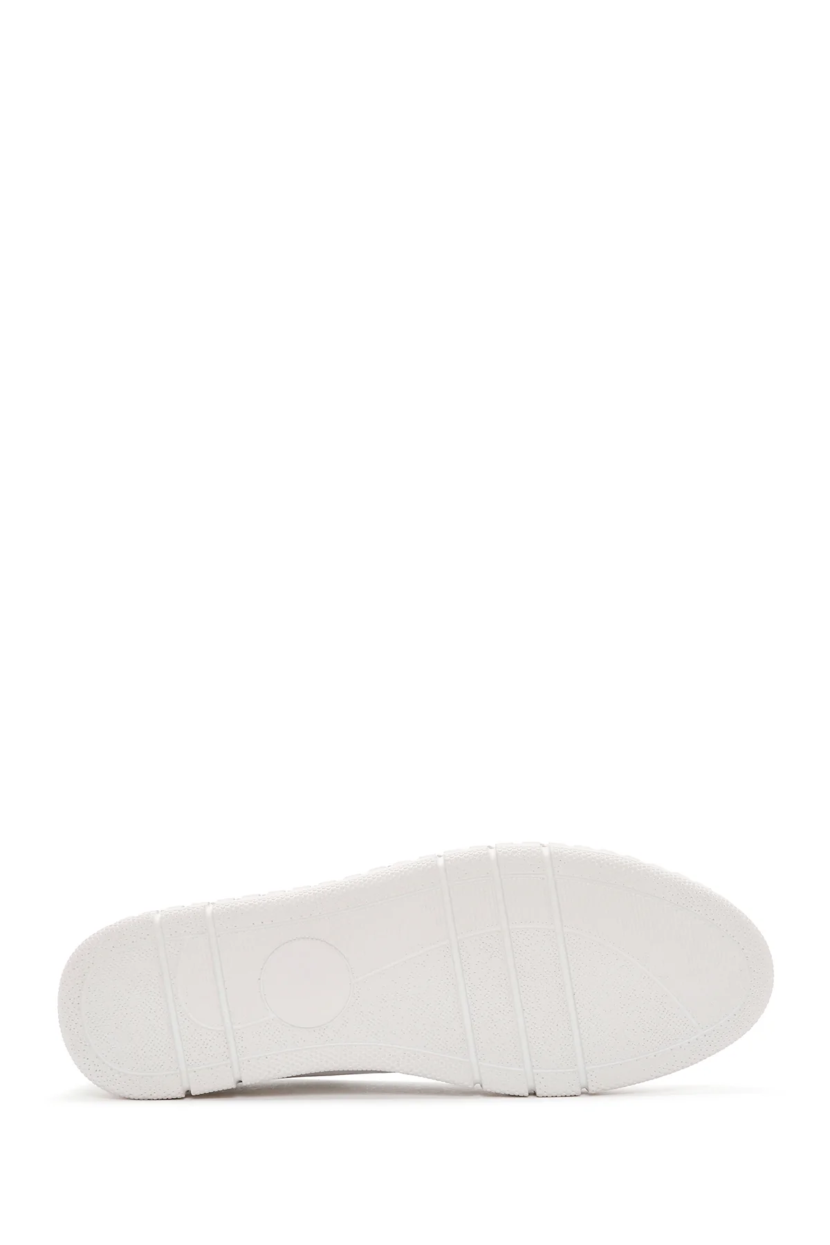 Kadın Beyaz Deri Comfort Loafer - Image 4