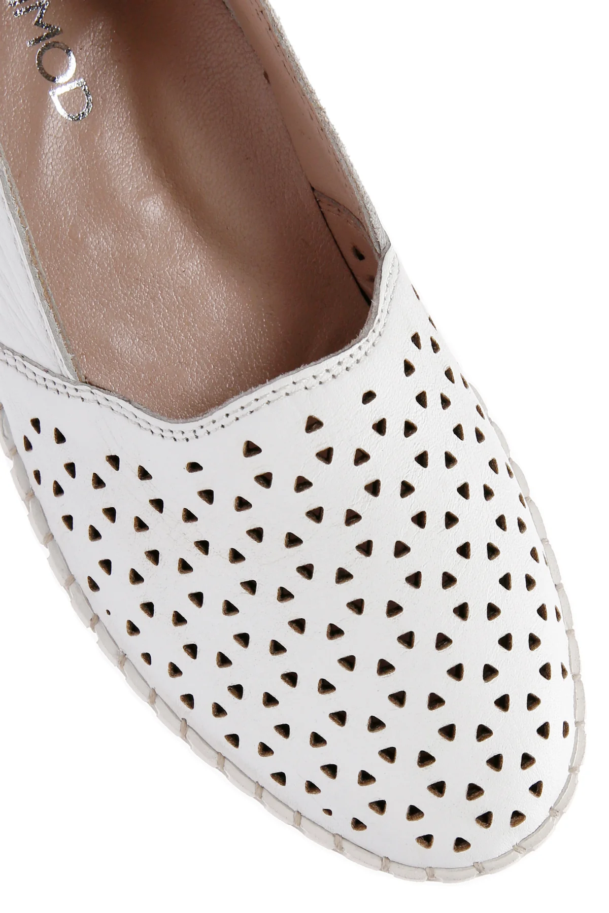 Kadın Beyaz Deri Comfort Loafer - Image 9