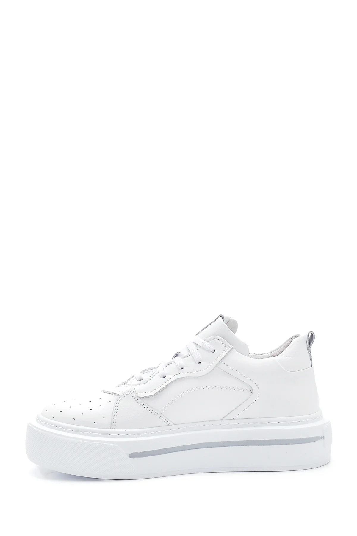 Kadın Beyaz Deri Sneaker - Image 2