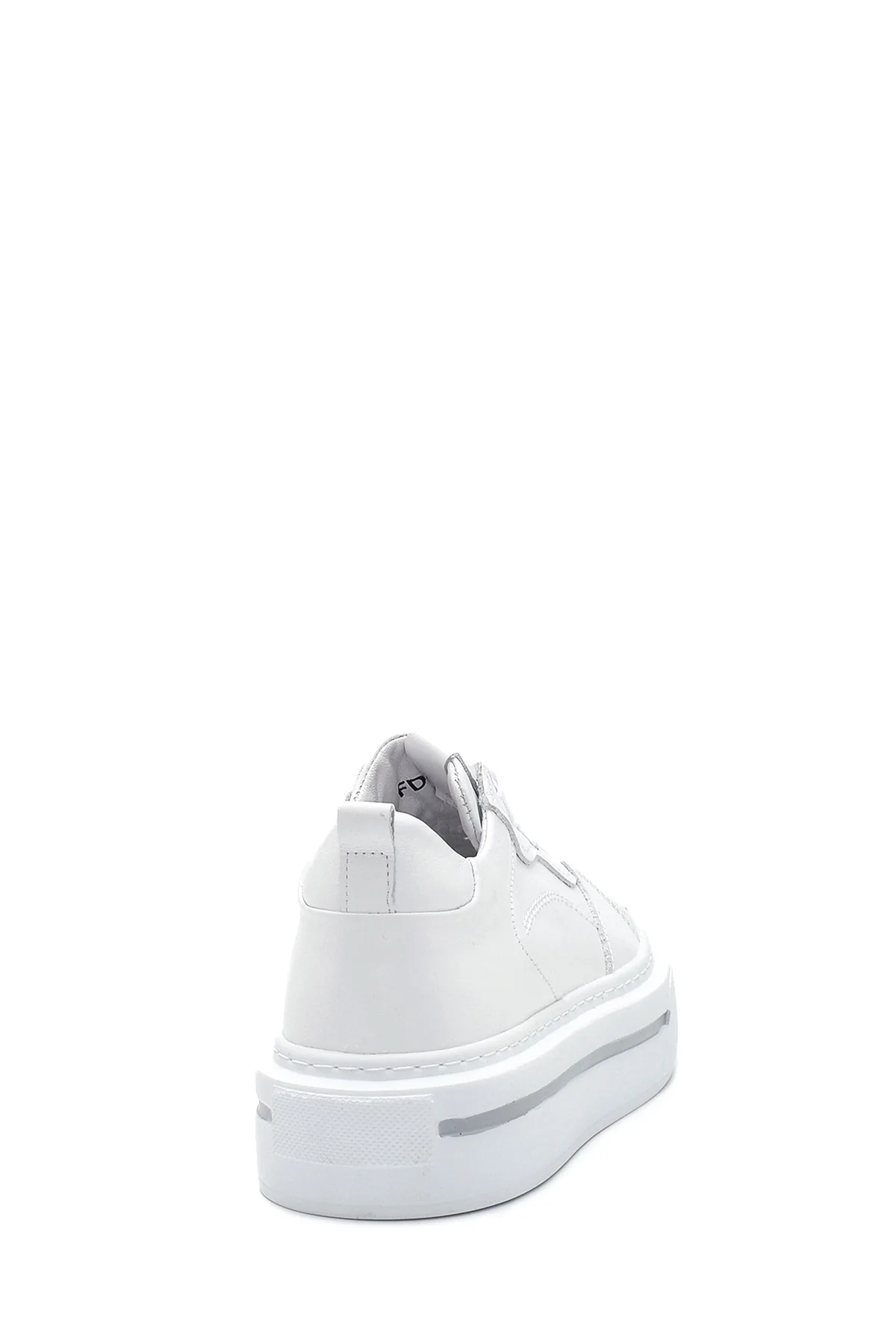 Kadın Beyaz Deri Sneaker - Image 5