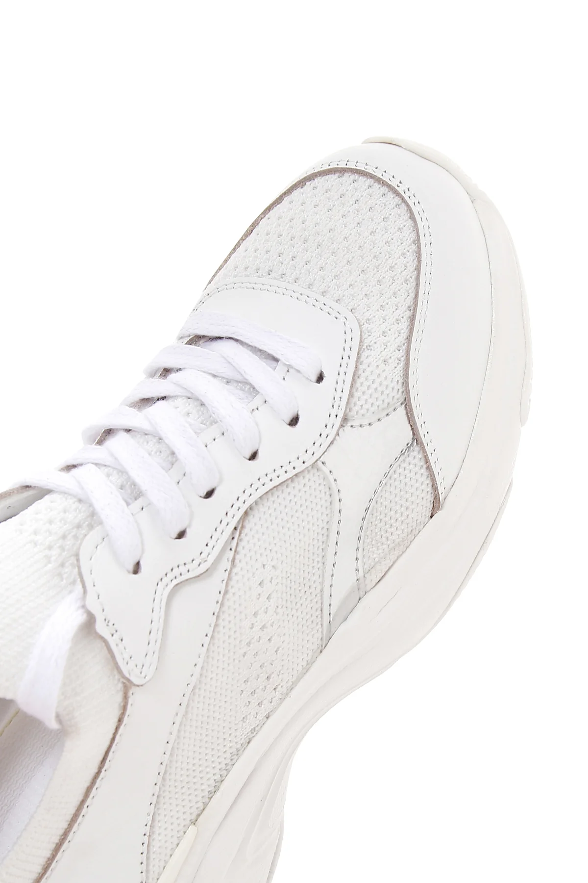Kadın Beyaz Deri Sneaker - Image 10