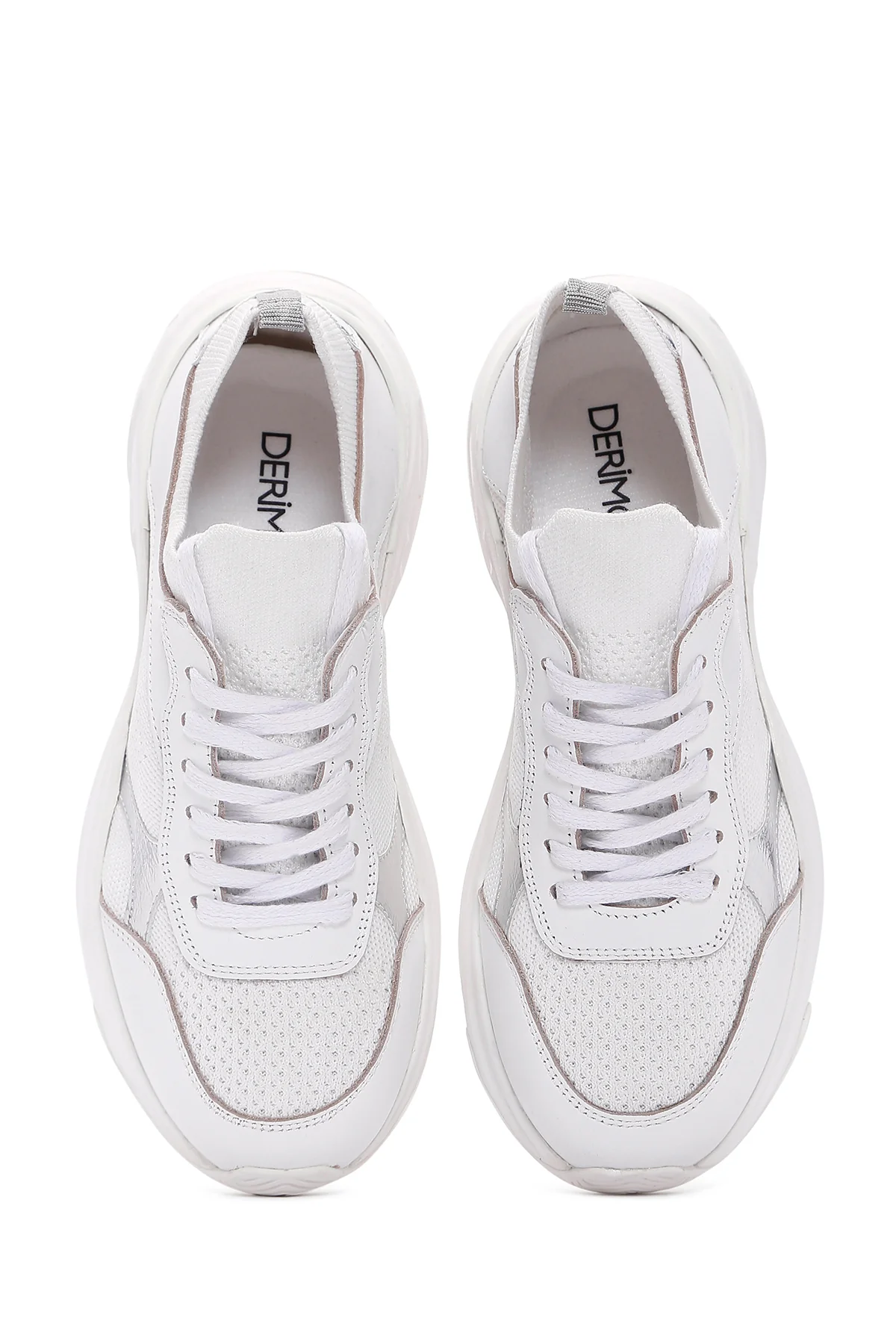 Kadın Beyaz Deri Sneaker - Image 6