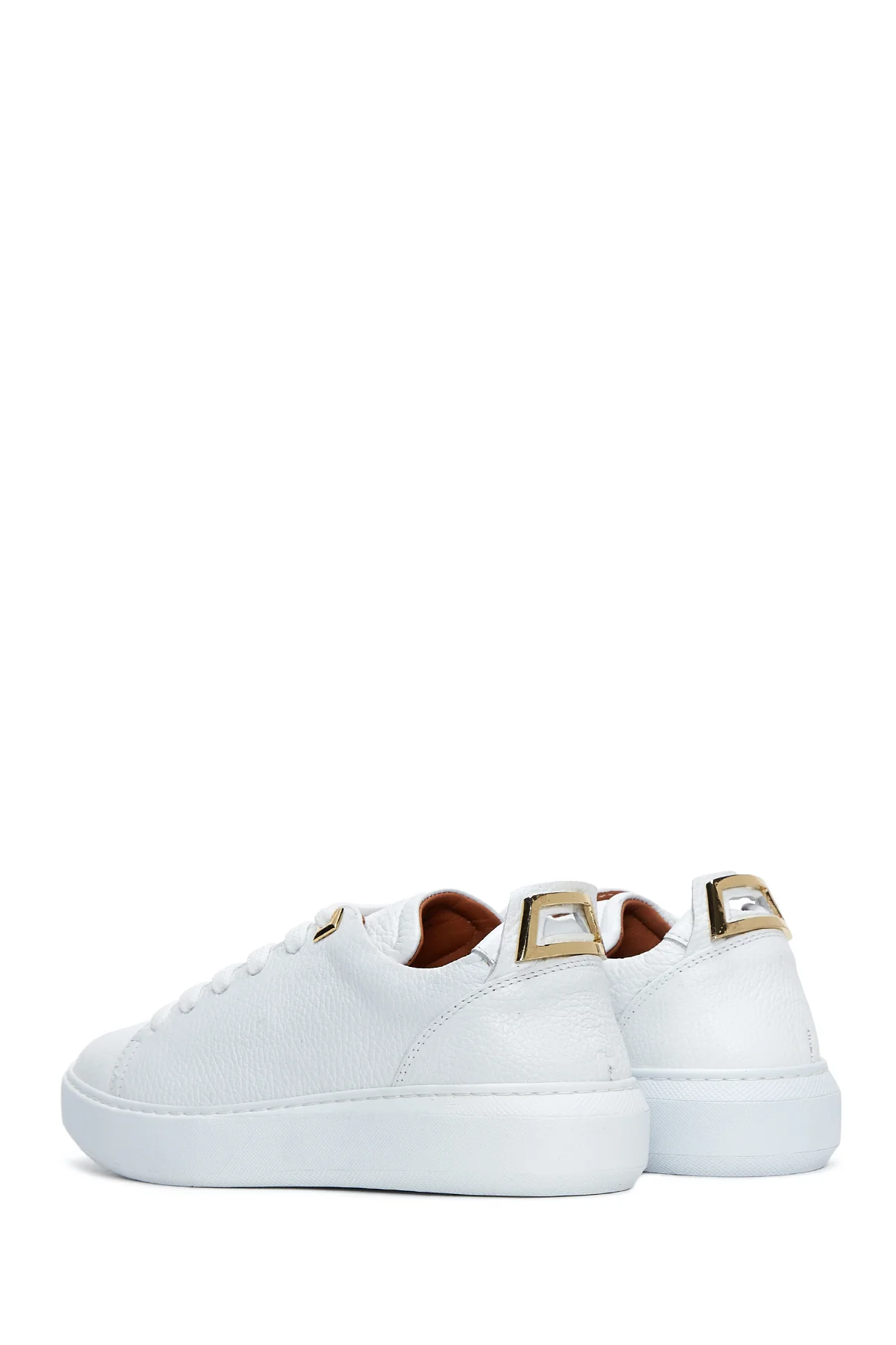Kadın Beyaz Deri Sneaker - Image 5