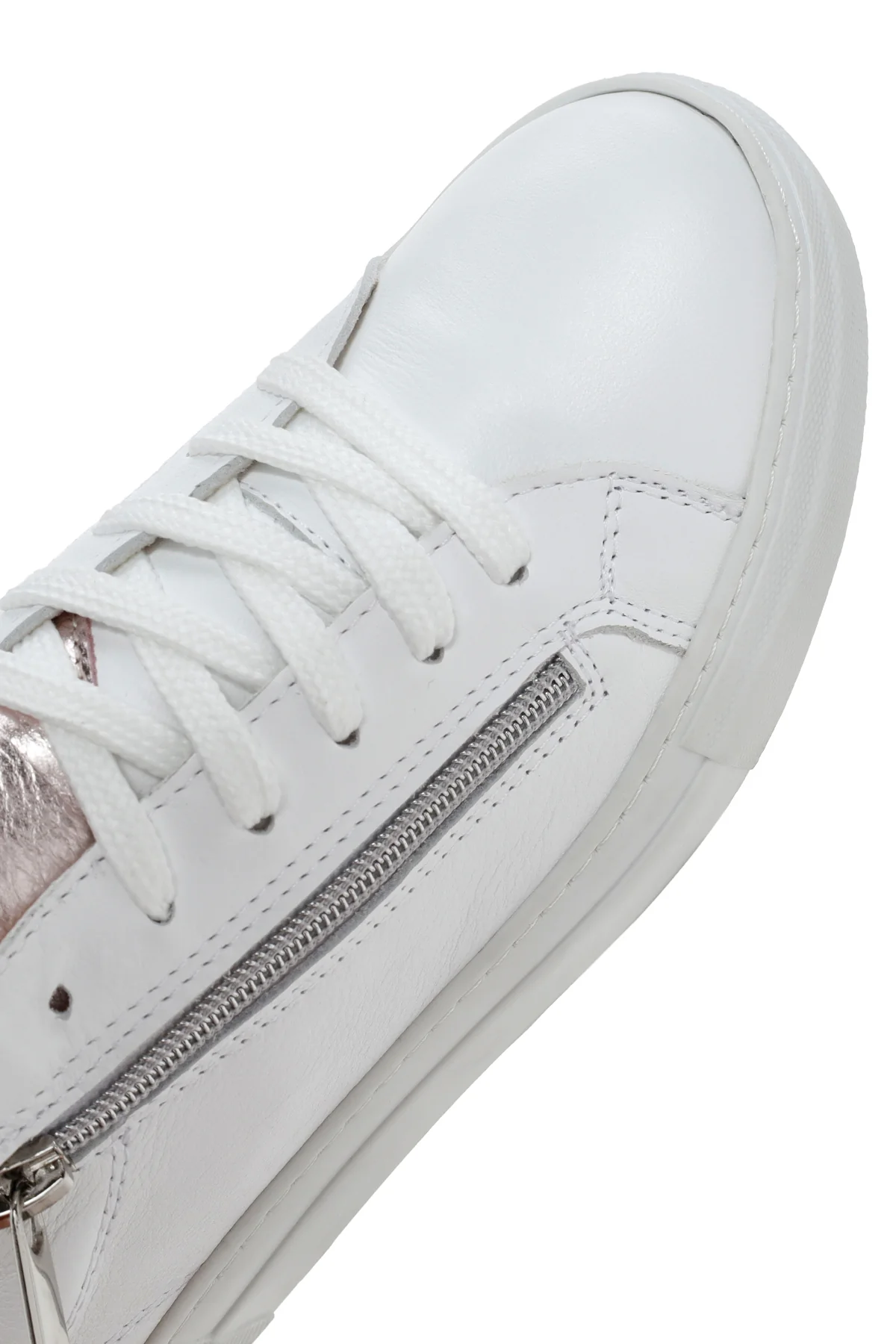 Kadın Beyaz Deri Sneaker - Image 10