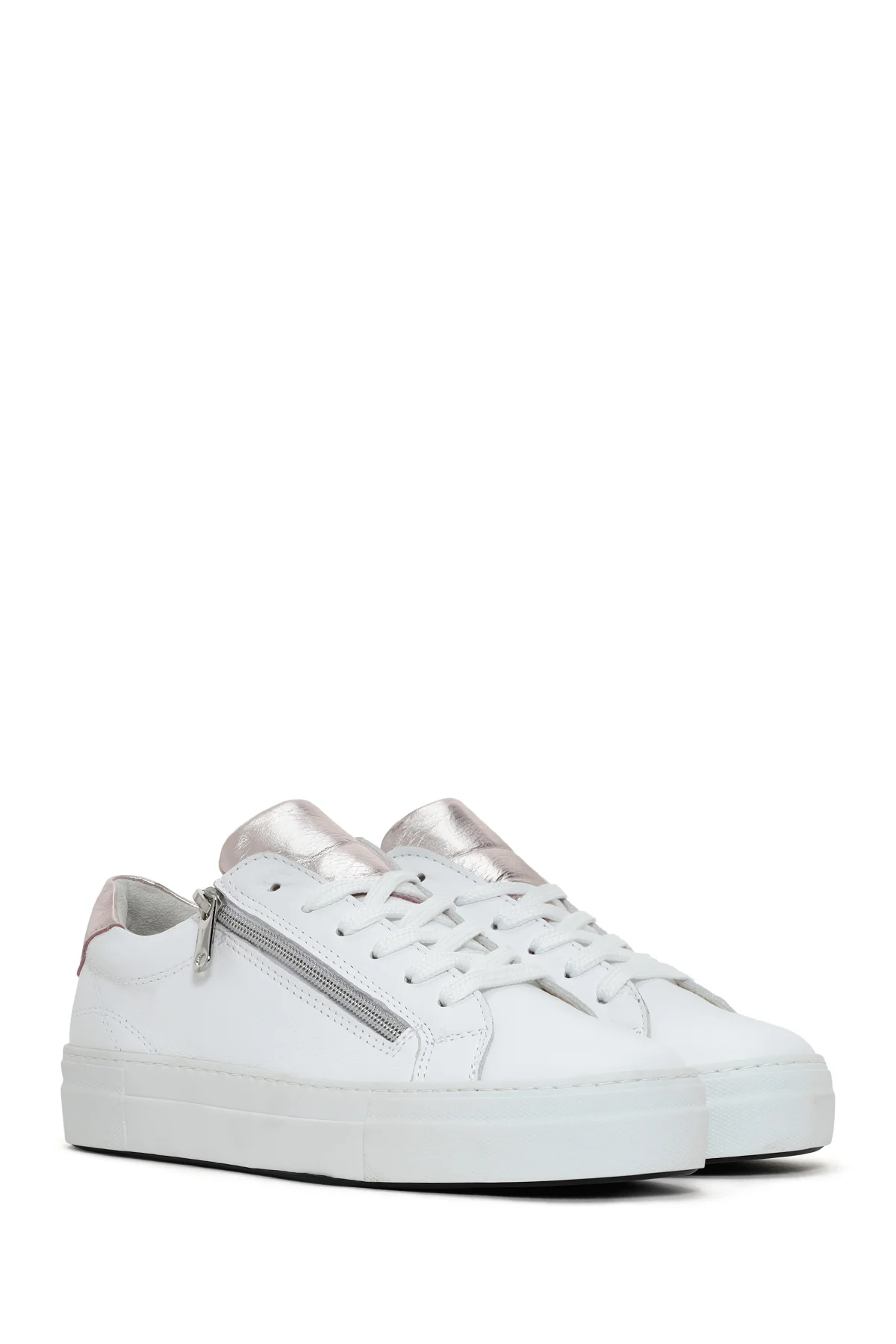 Kadın Beyaz Deri Sneaker - Image 3
