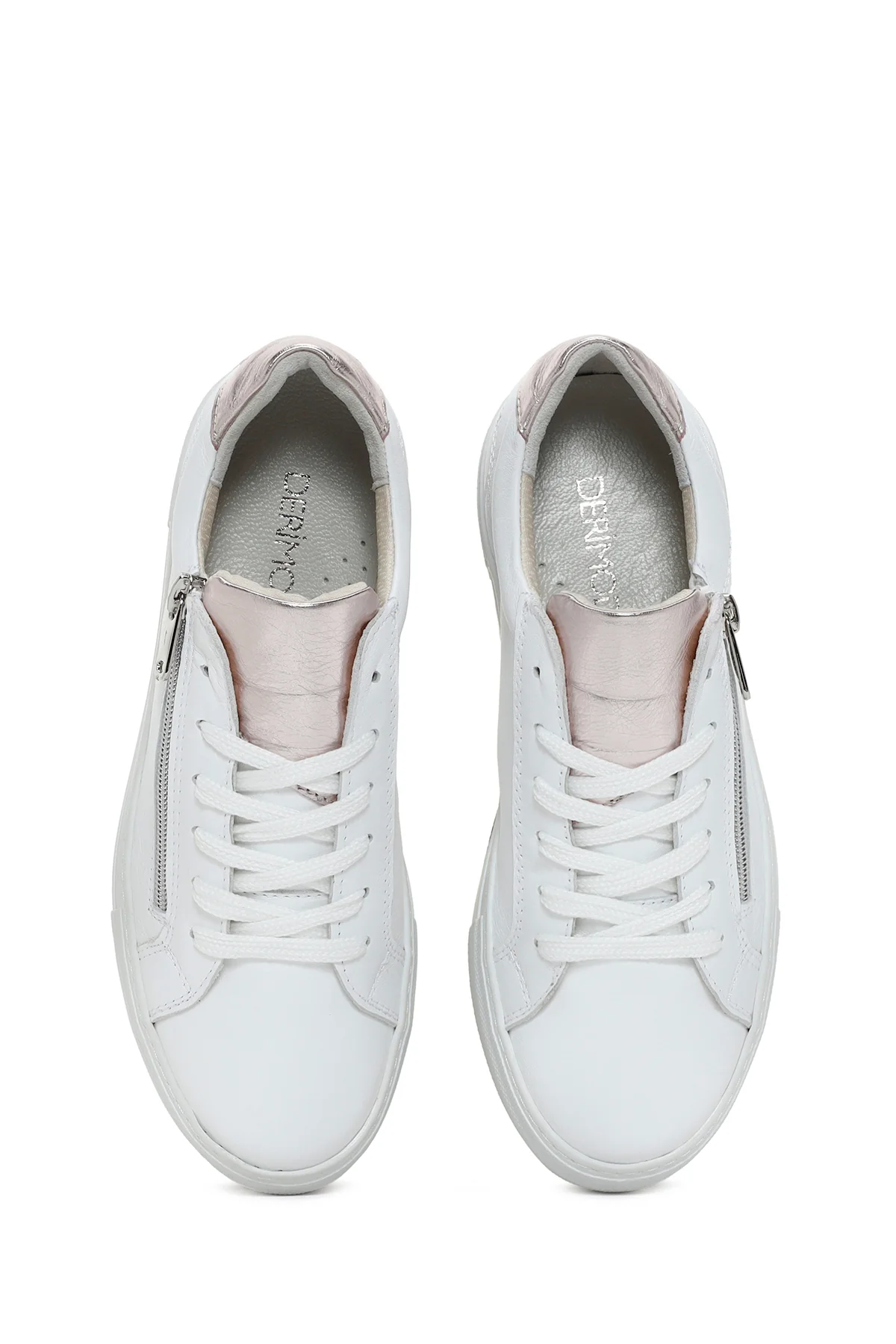 Kadın Beyaz Deri Sneaker - Image 7