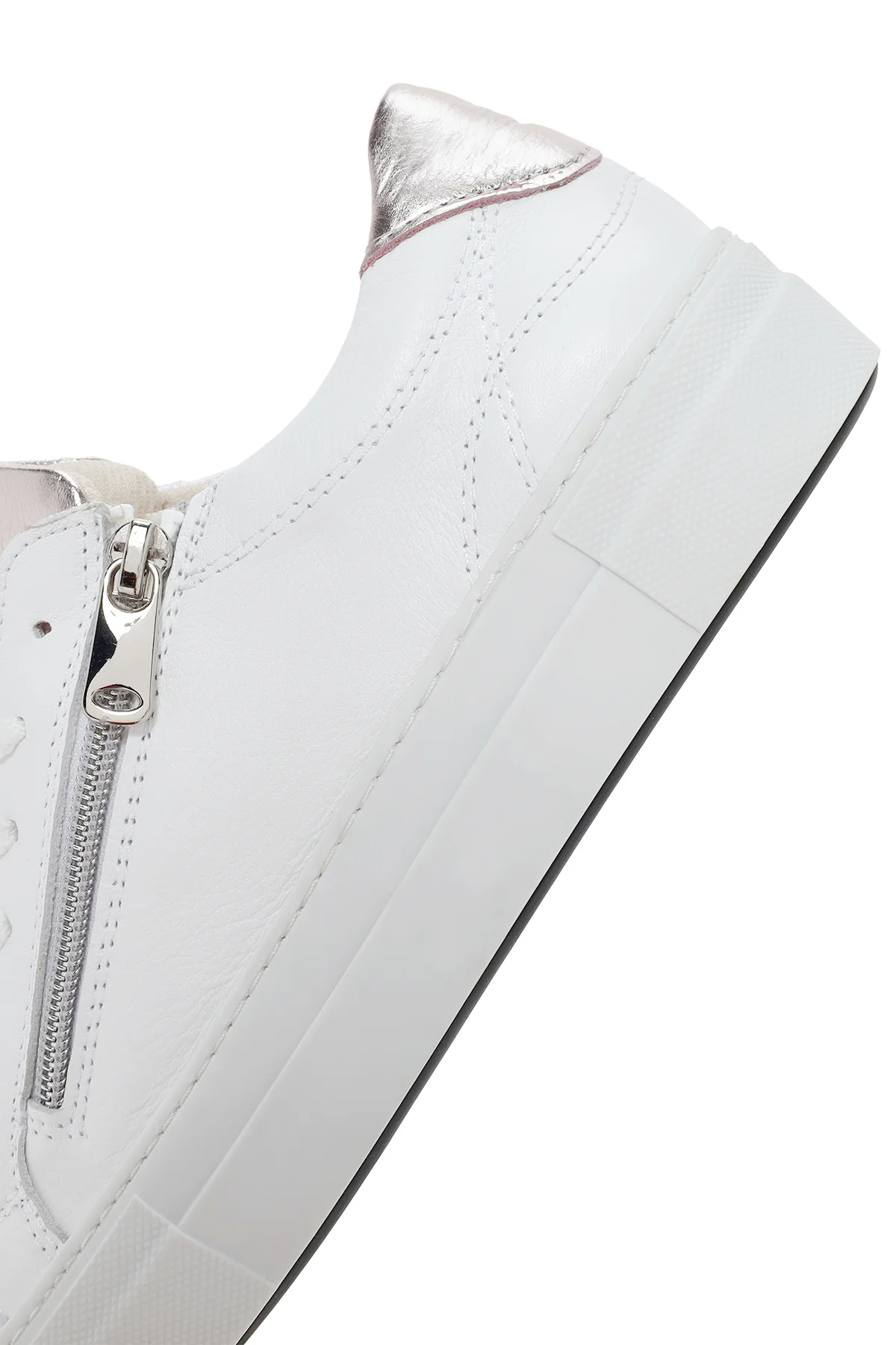 Kadın Beyaz Deri Sneaker - Image 8