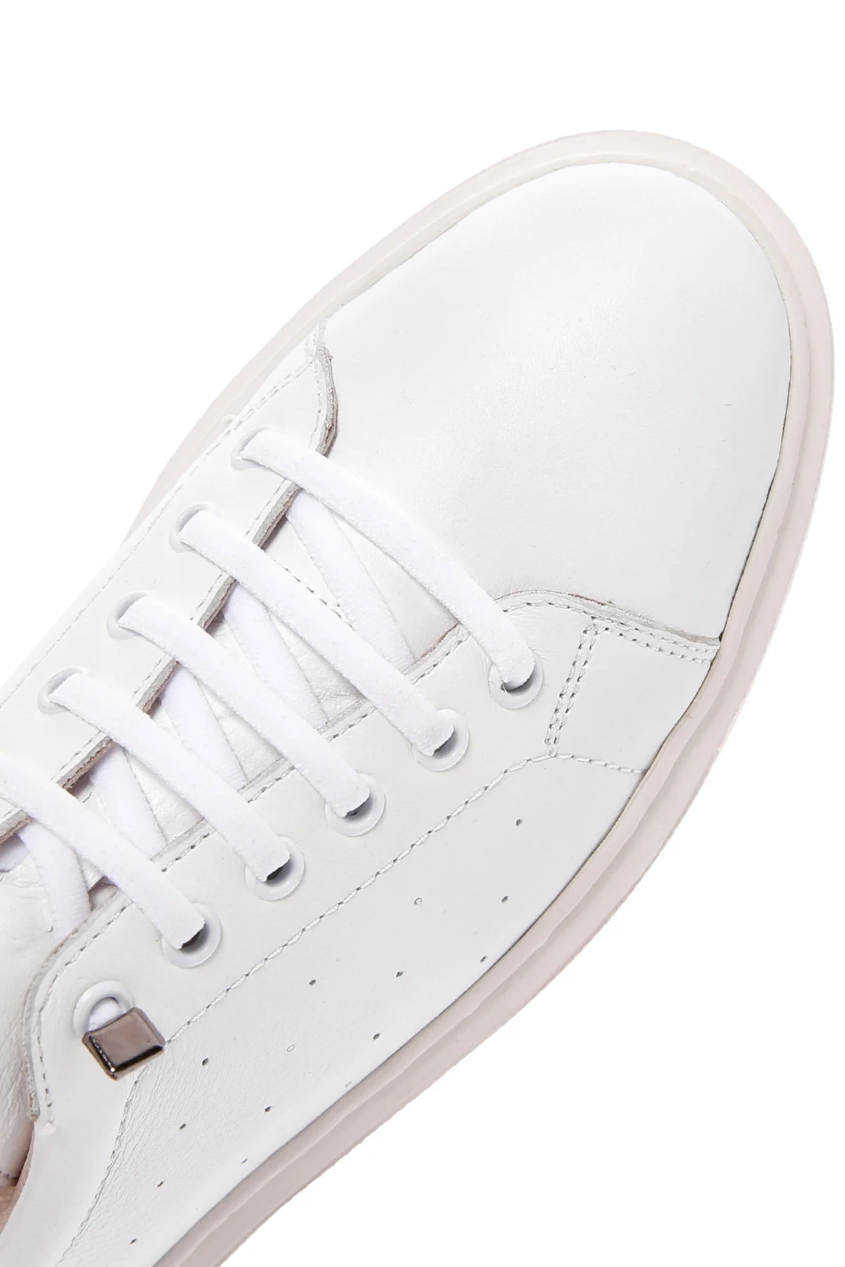 Kadın Beyaz Deri Sneaker - Image 10