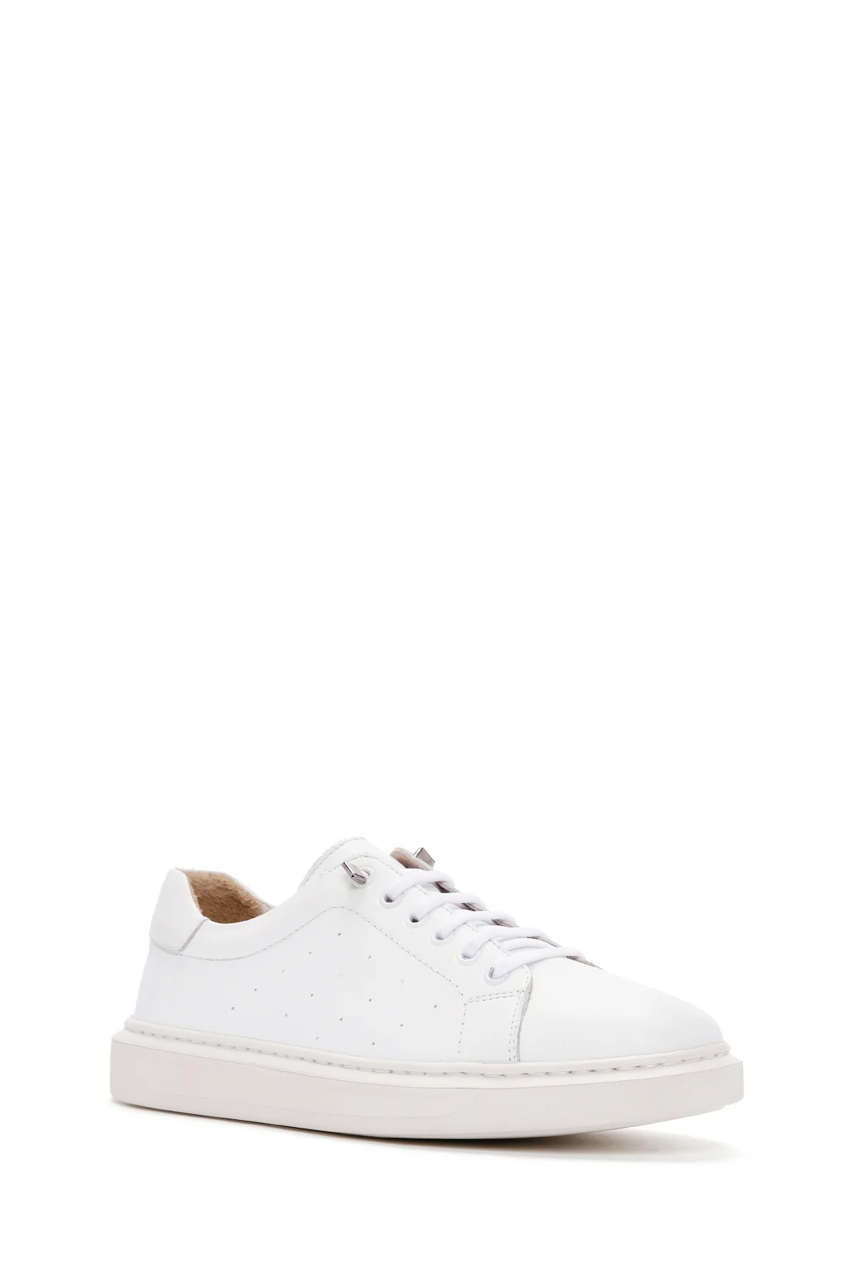 Kadın Beyaz Deri Sneaker - Image 6