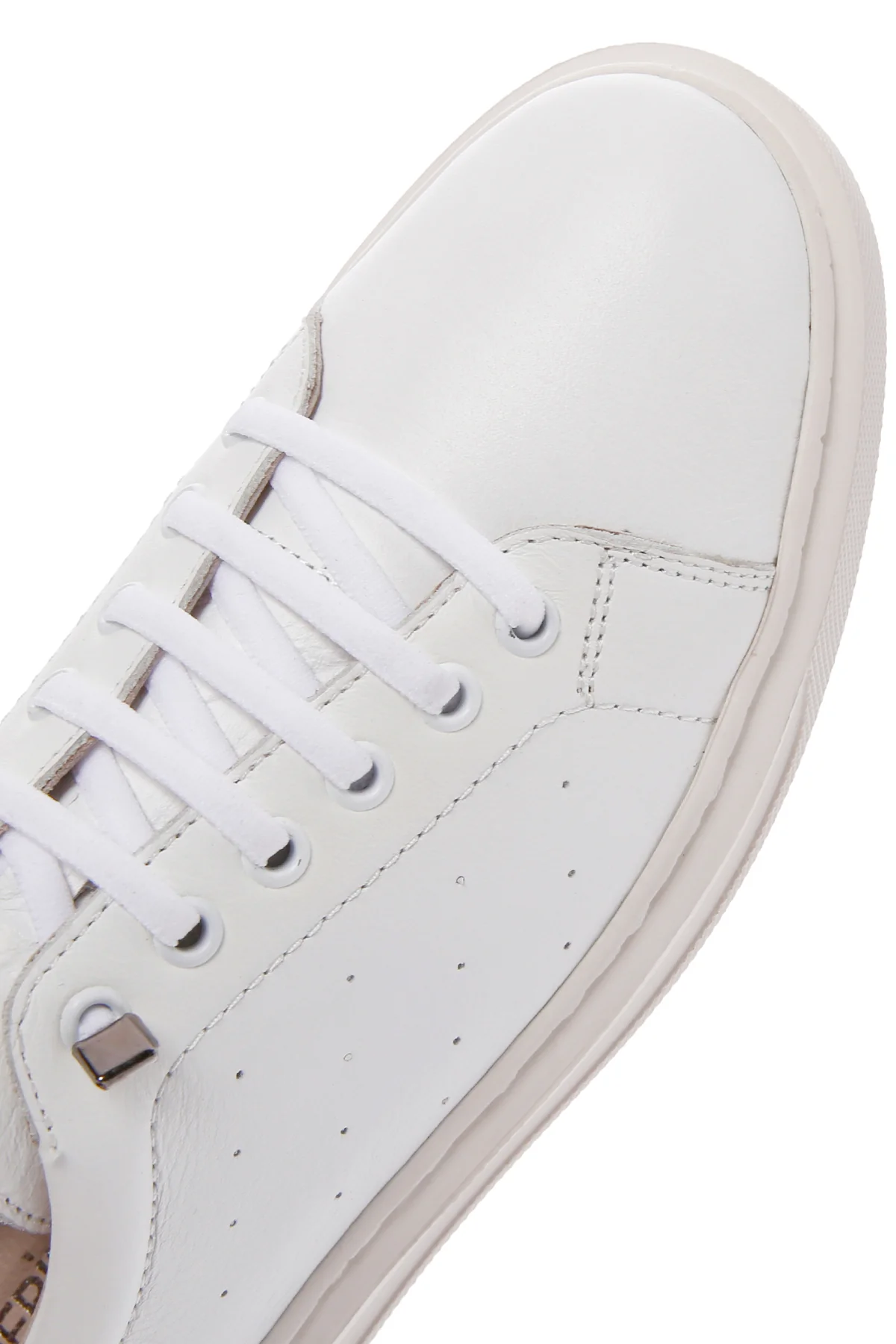 Kadın Beyaz Deri Sneaker - Image 9