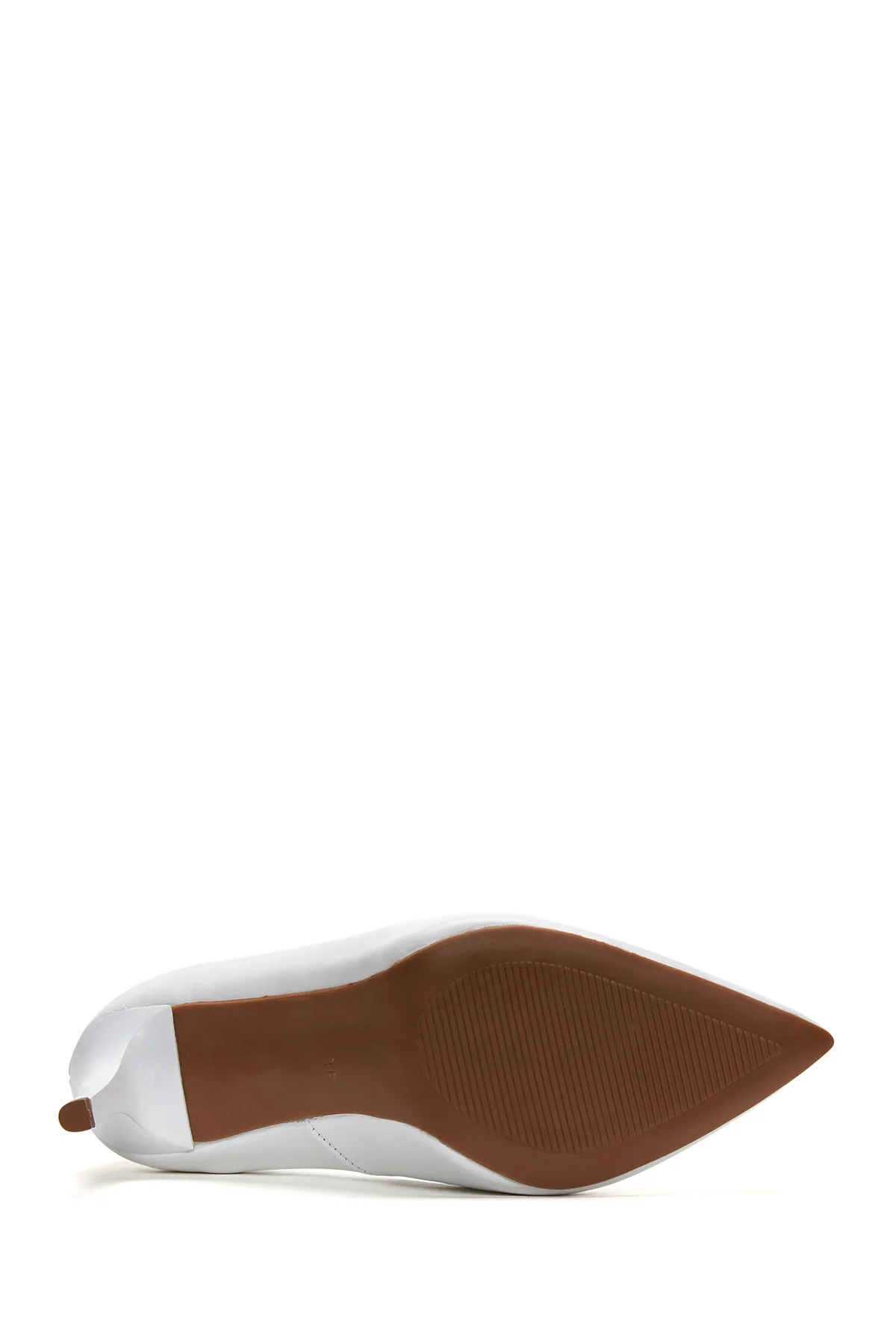 Kadın Beyaz Deri Stiletto - Image 4