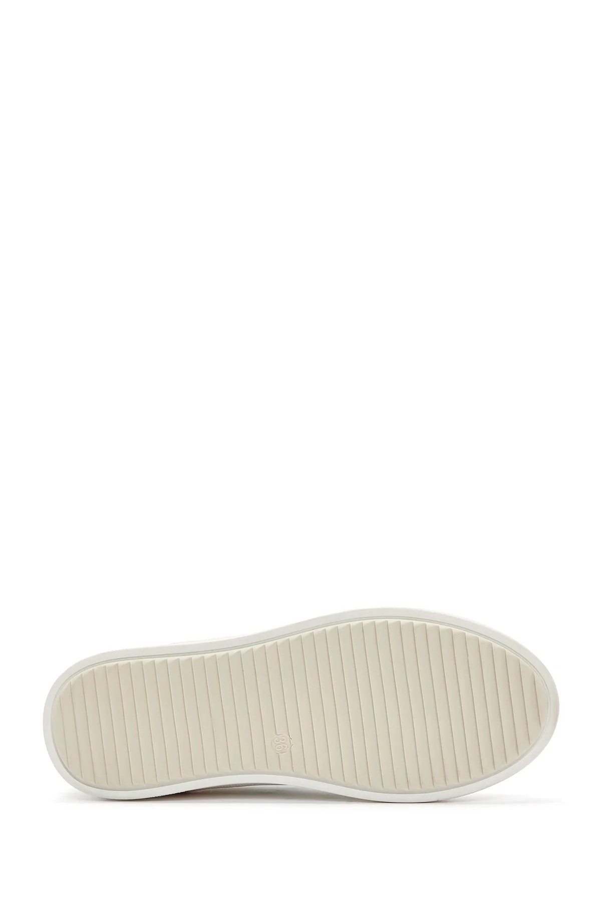 Kadın Beyaz Desenli Sneaker - Image 4
