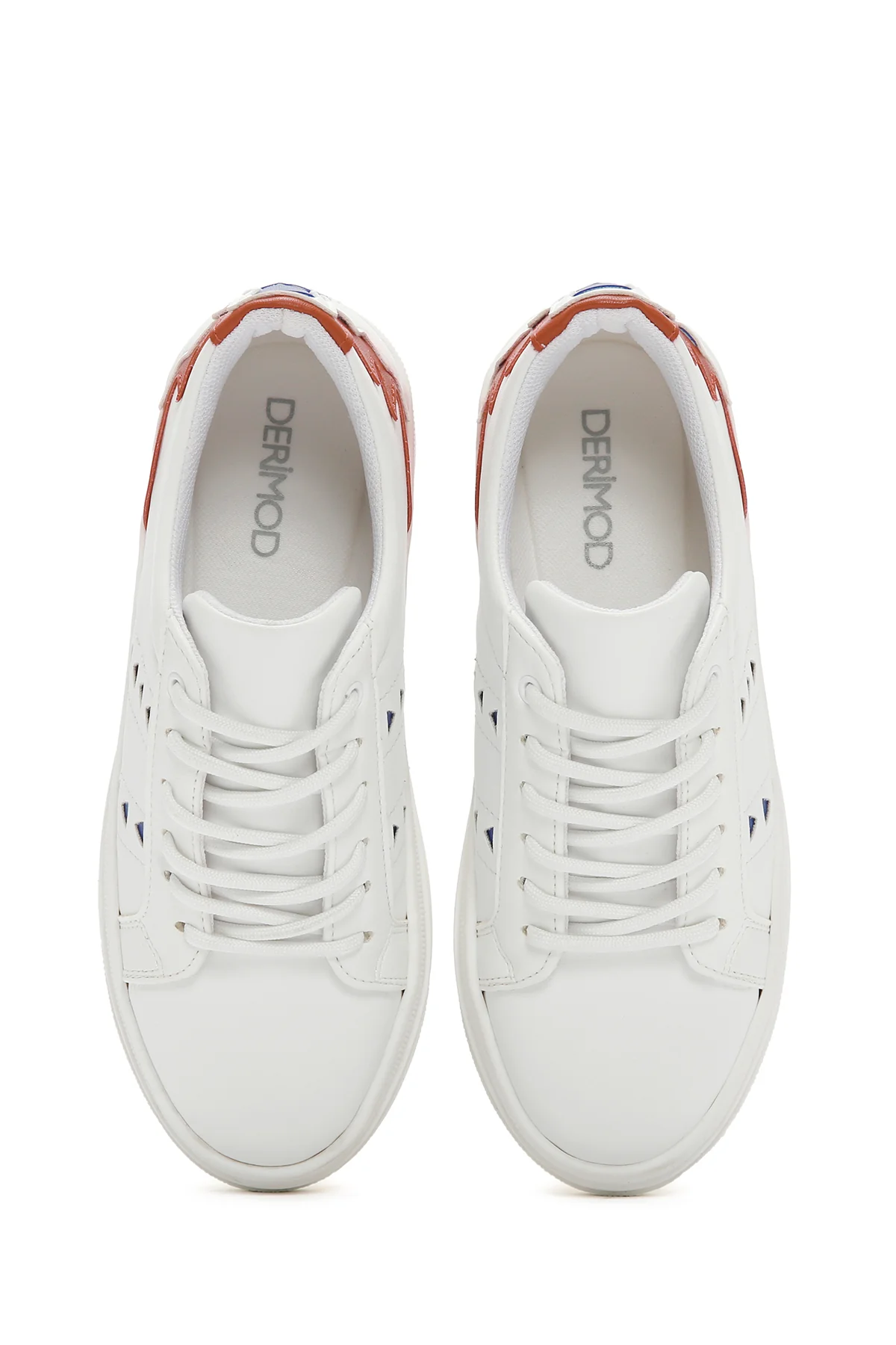 Kadın Beyaz Desenli Sneaker - Image 7