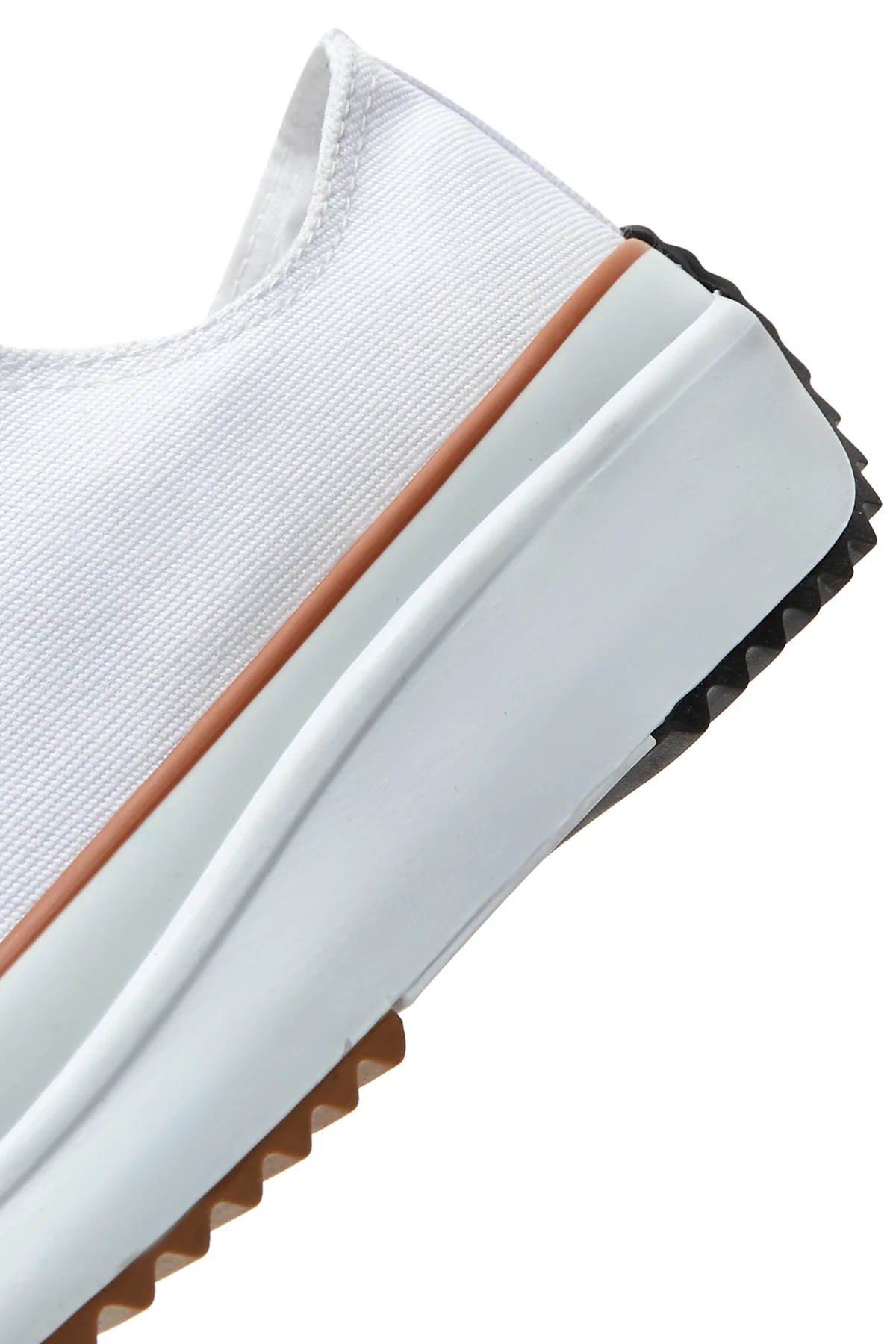 Kadın Beyaz Kalın Tabanlı Kumaş Sneaker - Image 8