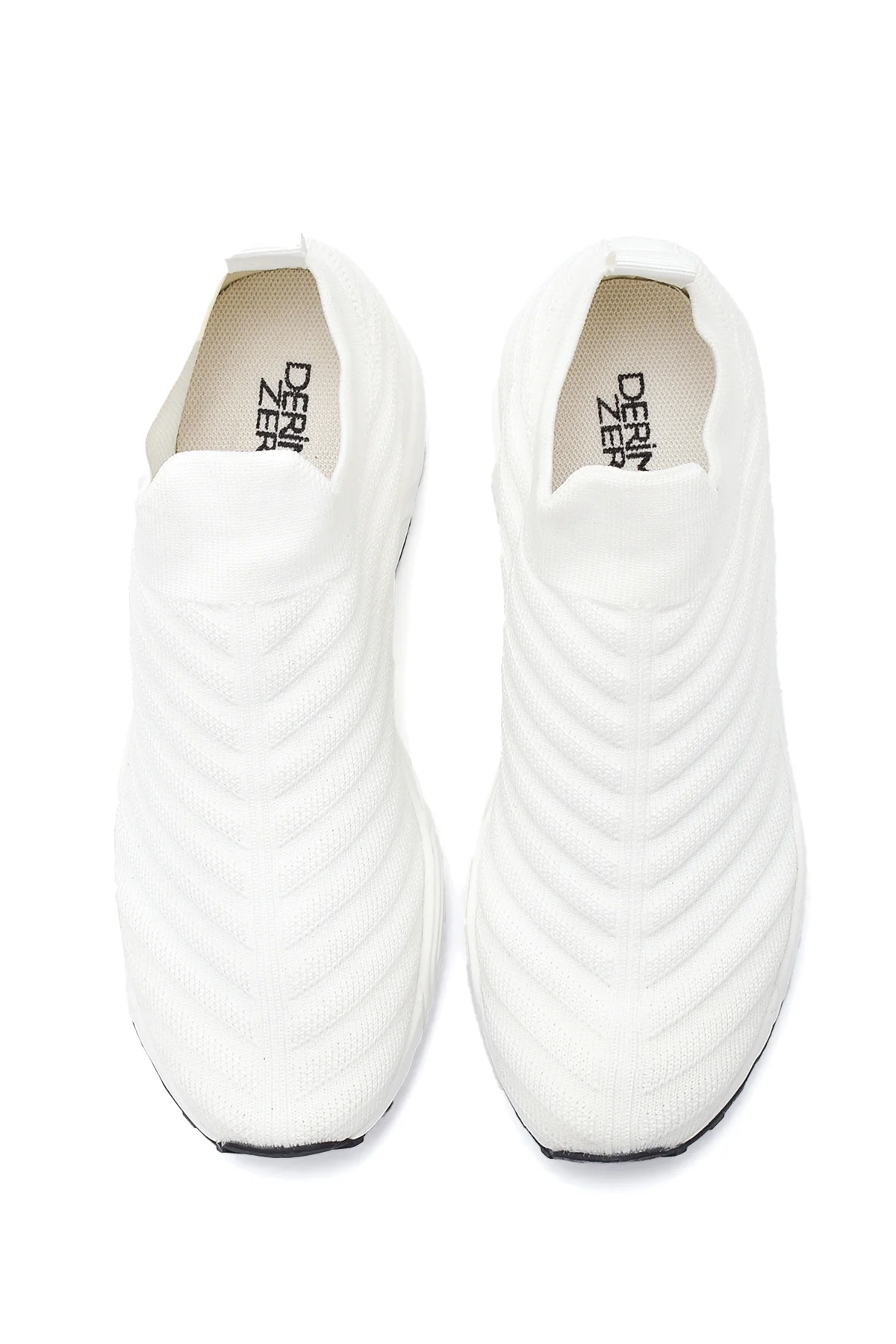 Kadın Beyaz Kalın Tabanlı Sneaker - Image 6