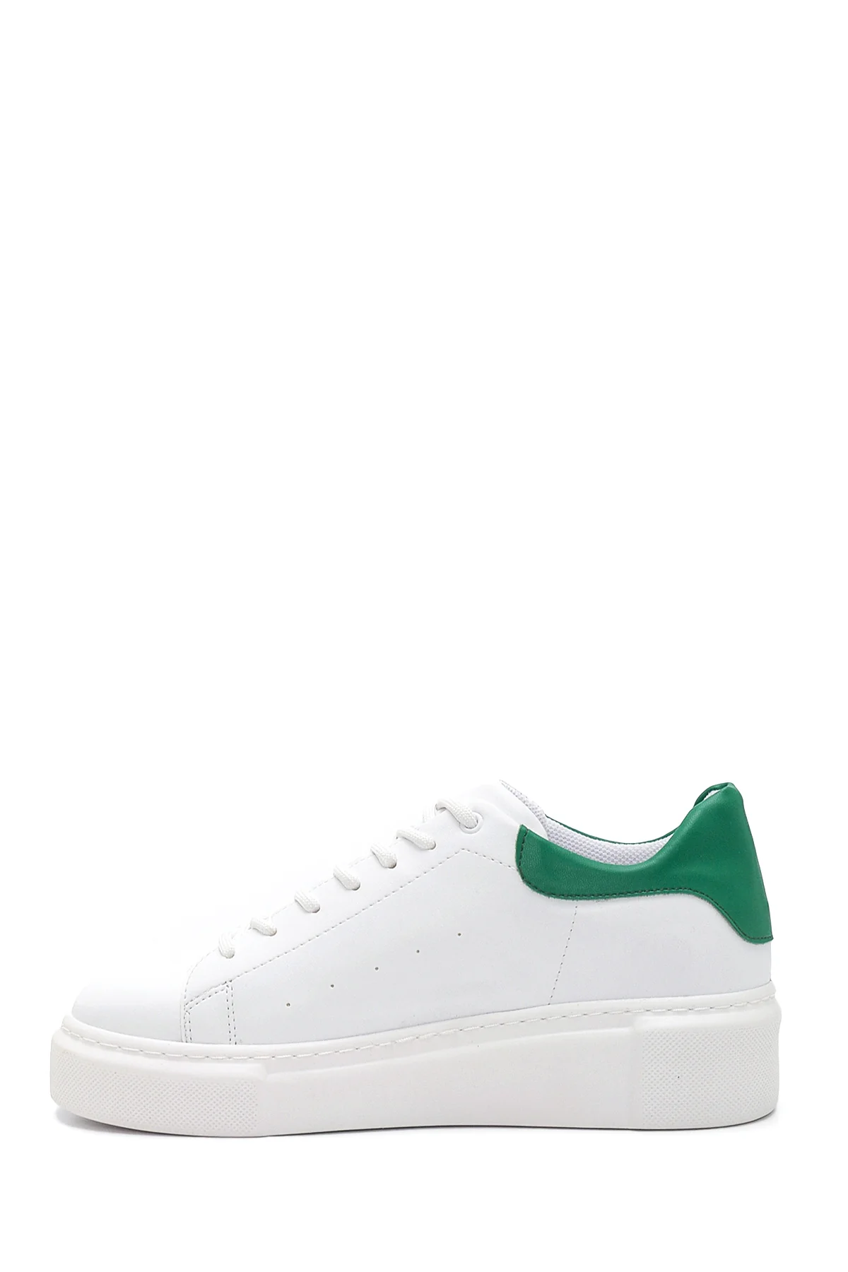 Kadın Beyaz Kalın Tabanlı Sneaker - Image 2