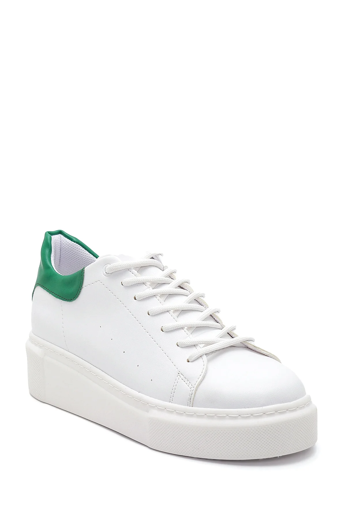 Kadın Beyaz Kalın Tabanlı Sneaker - Image 3