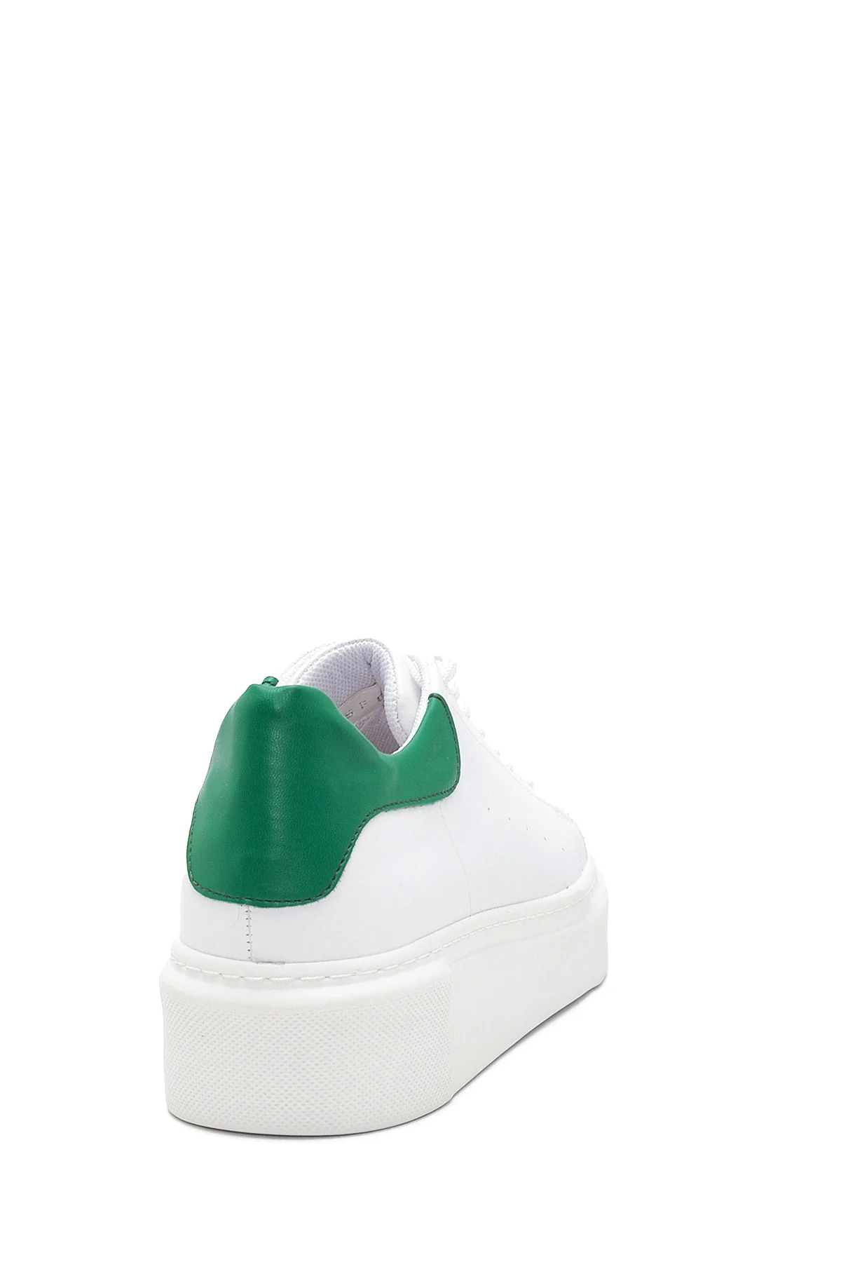 Kadın Beyaz Kalın Tabanlı Sneaker - Image 5