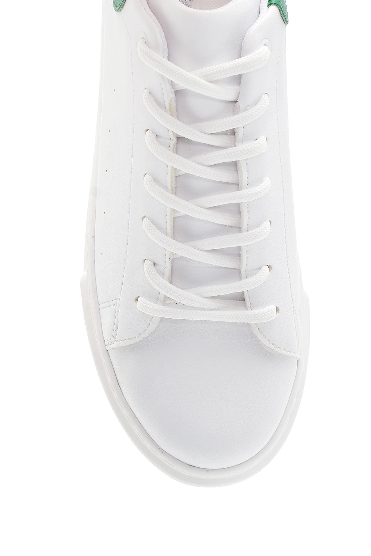 Kadın Beyaz Kalın Tabanlı Sneaker - Image 6