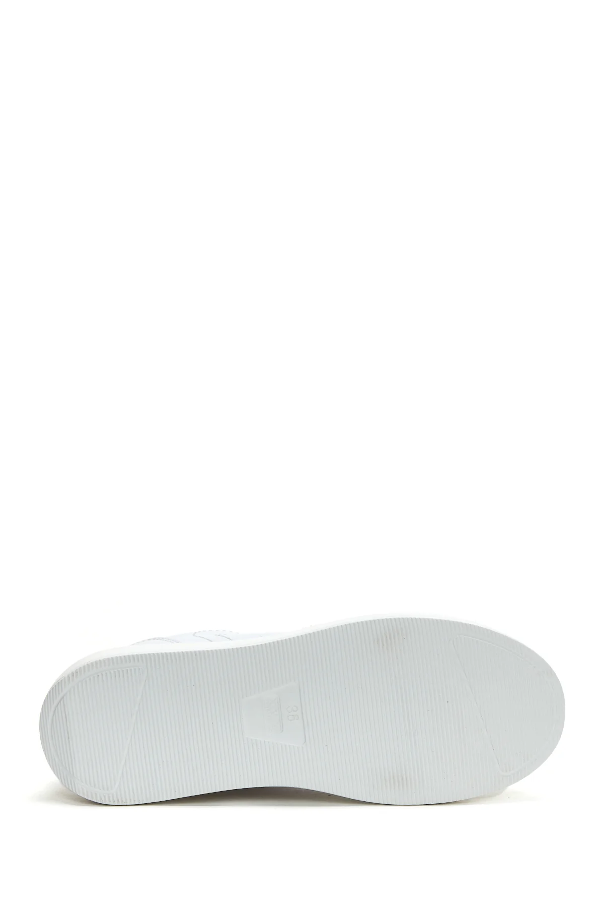 Kadın Beyaz Kalın Tabanlı Sneaker - Image 4