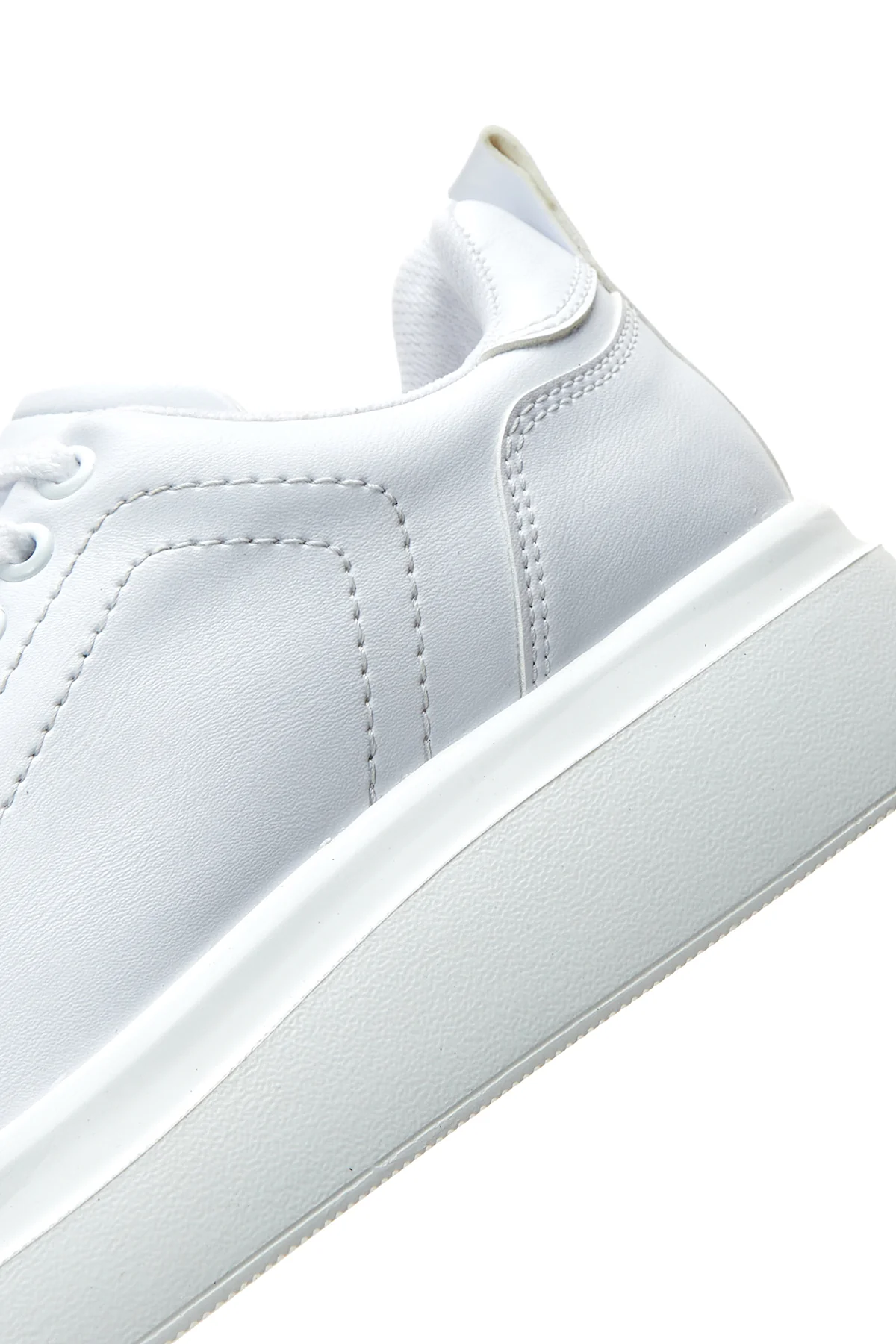Kadın Beyaz Kalın Tabanlı Sneaker - Image 7