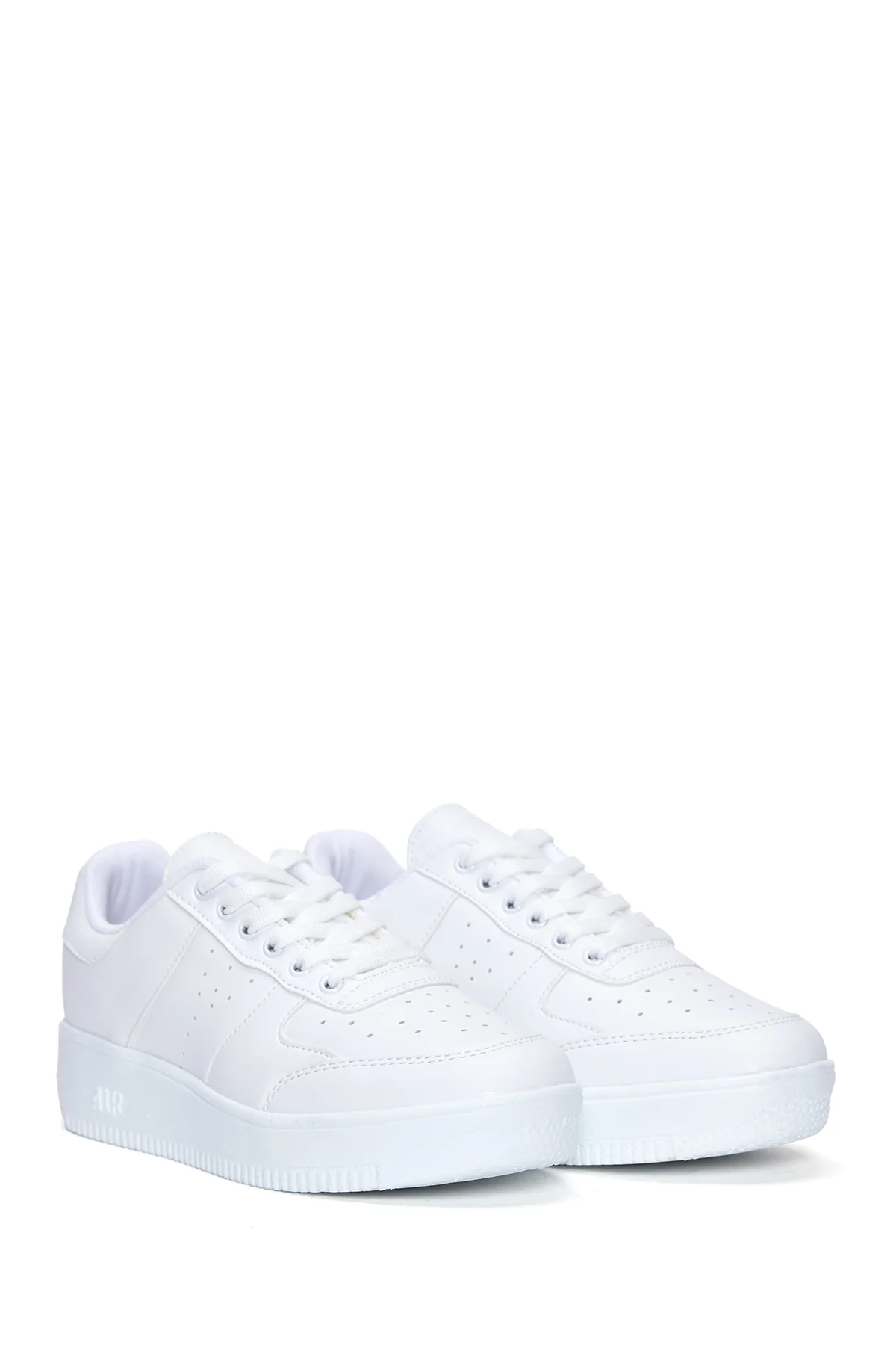 Kadın Beyaz Kalın Tabanlı Sneaker - Image 3