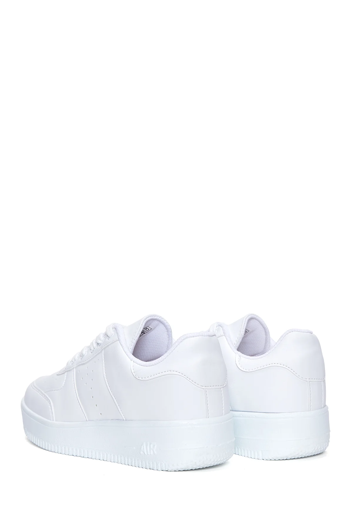 Kadın Beyaz Kalın Tabanlı Sneaker - Image 5