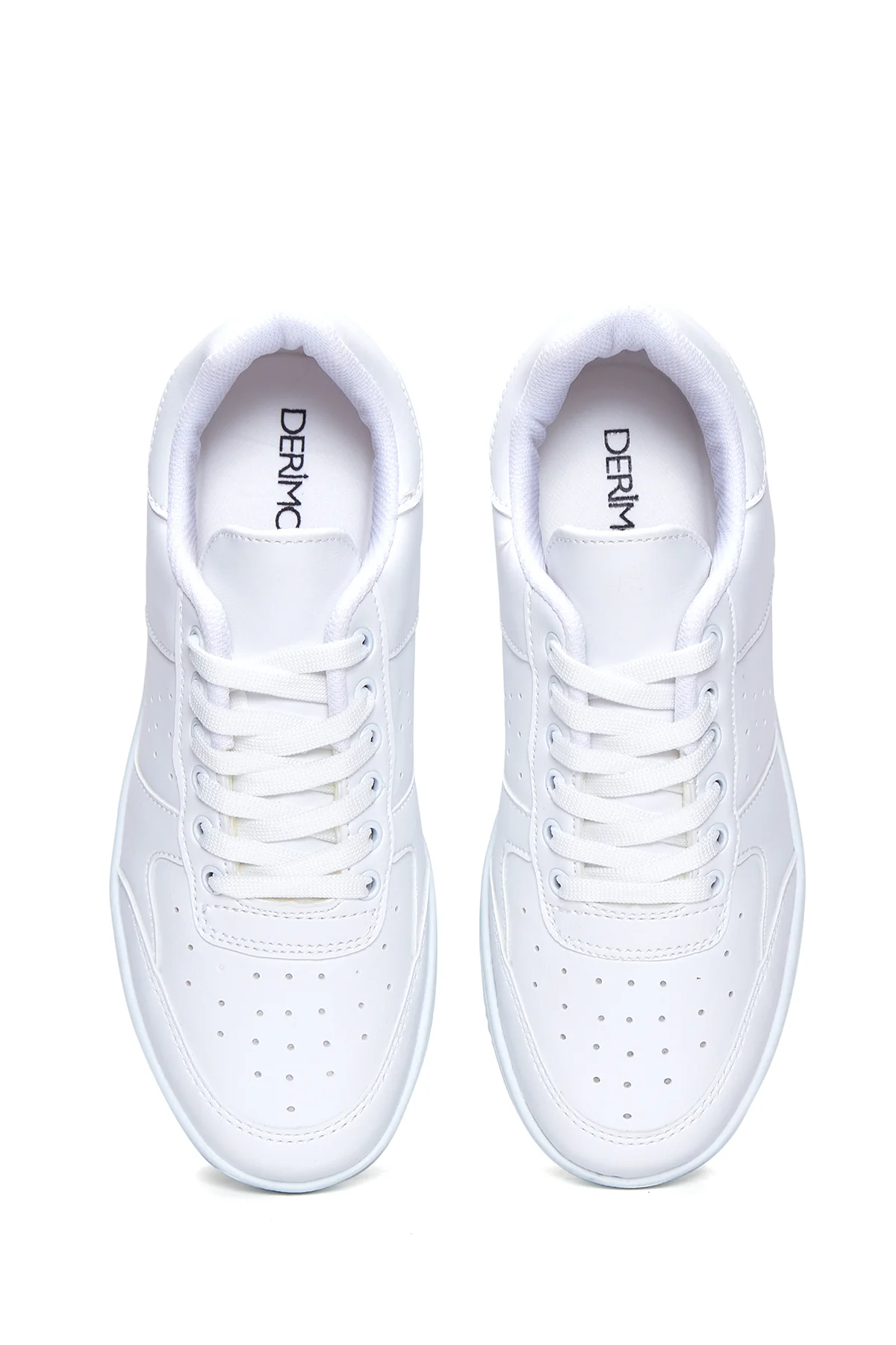 Kadın Beyaz Kalın Tabanlı Sneaker - Image 6