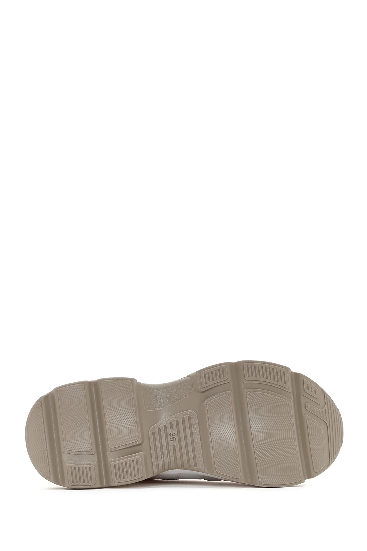 Kadın Beyaz Kalın Tabanlı Sneaker - Image 4