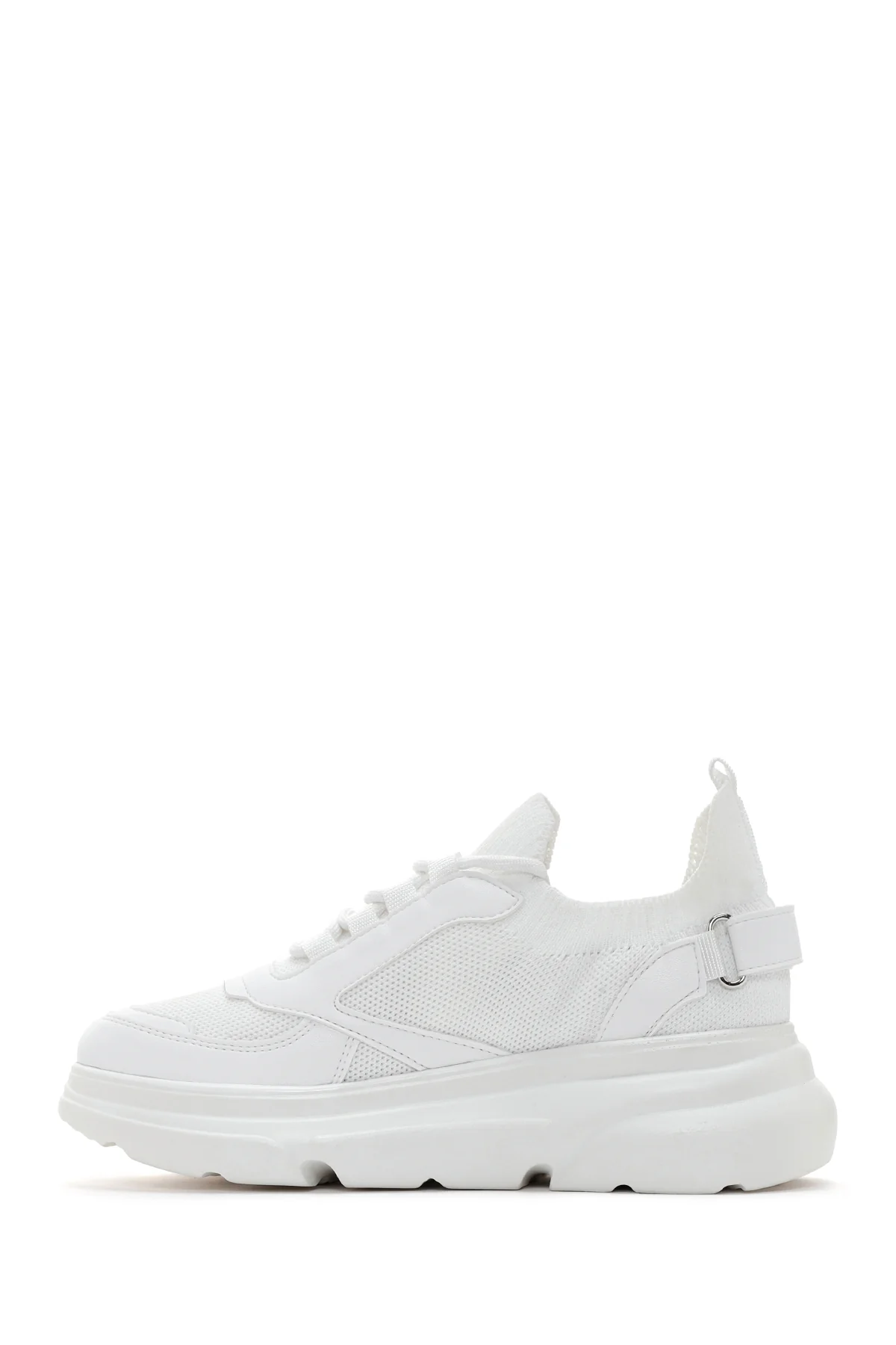 Kadın Beyaz Kalın Tabanlı Sneaker - Image 2