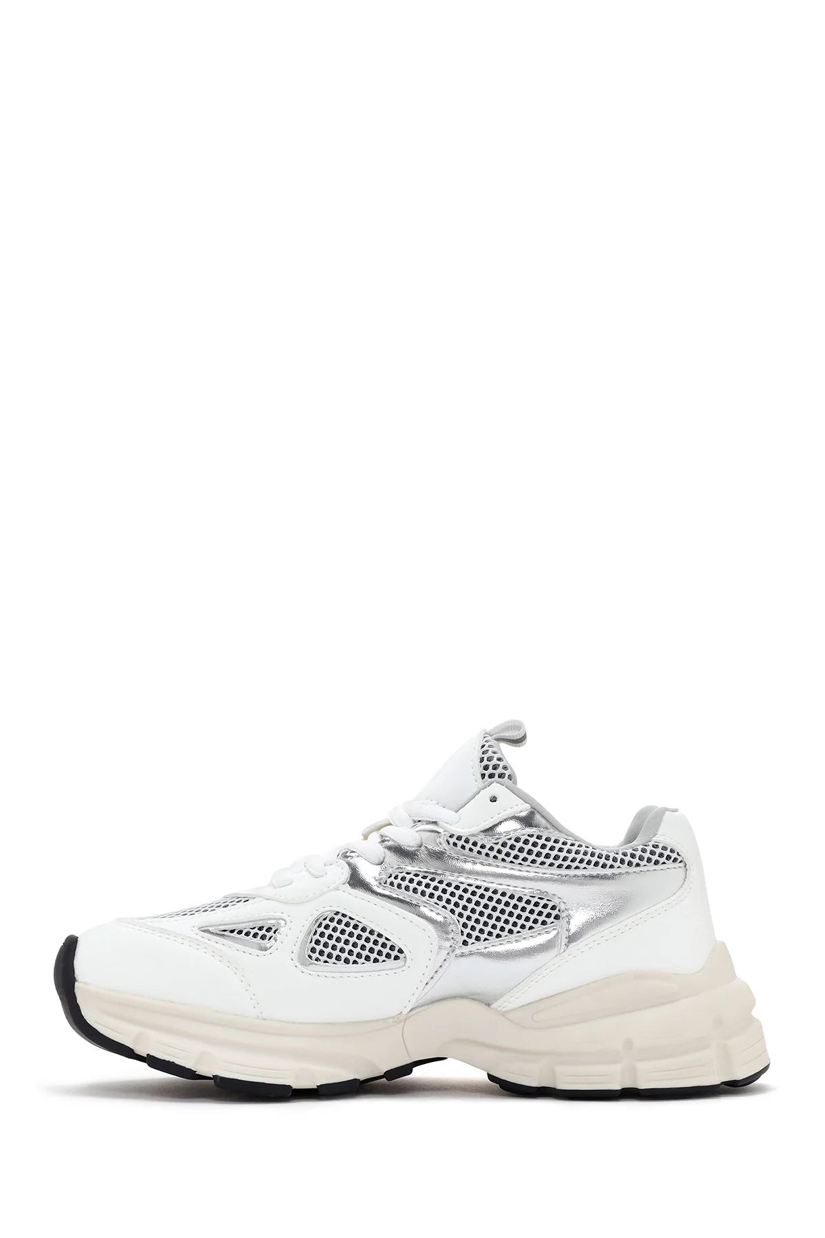 Kadın Beyaz Kalın Tabanlı Sneaker - Image 2