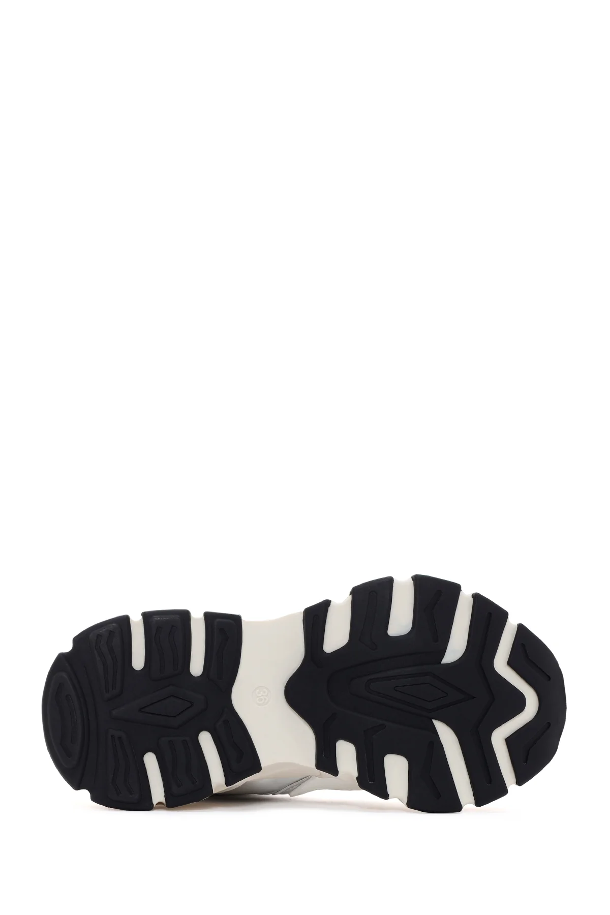 Kadın Beyaz Kalın Tabanlı Sneaker - Image 4