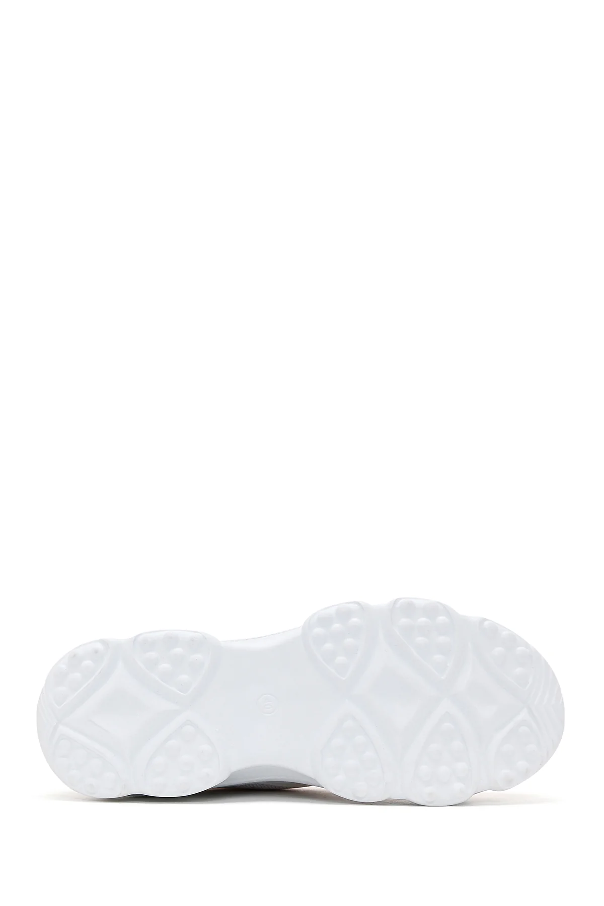 Kadın Beyaz Kalın Tabanlı Sneaker - Image 4