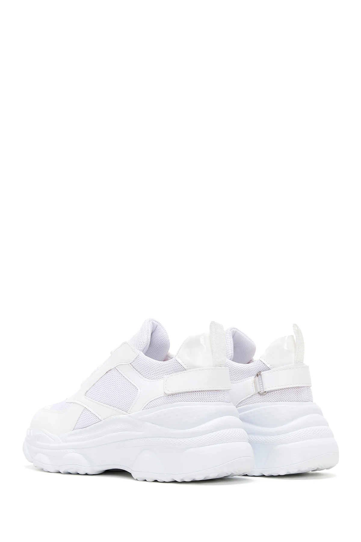 Kadın Beyaz Kalın Tabanlı Sneaker - Image 5