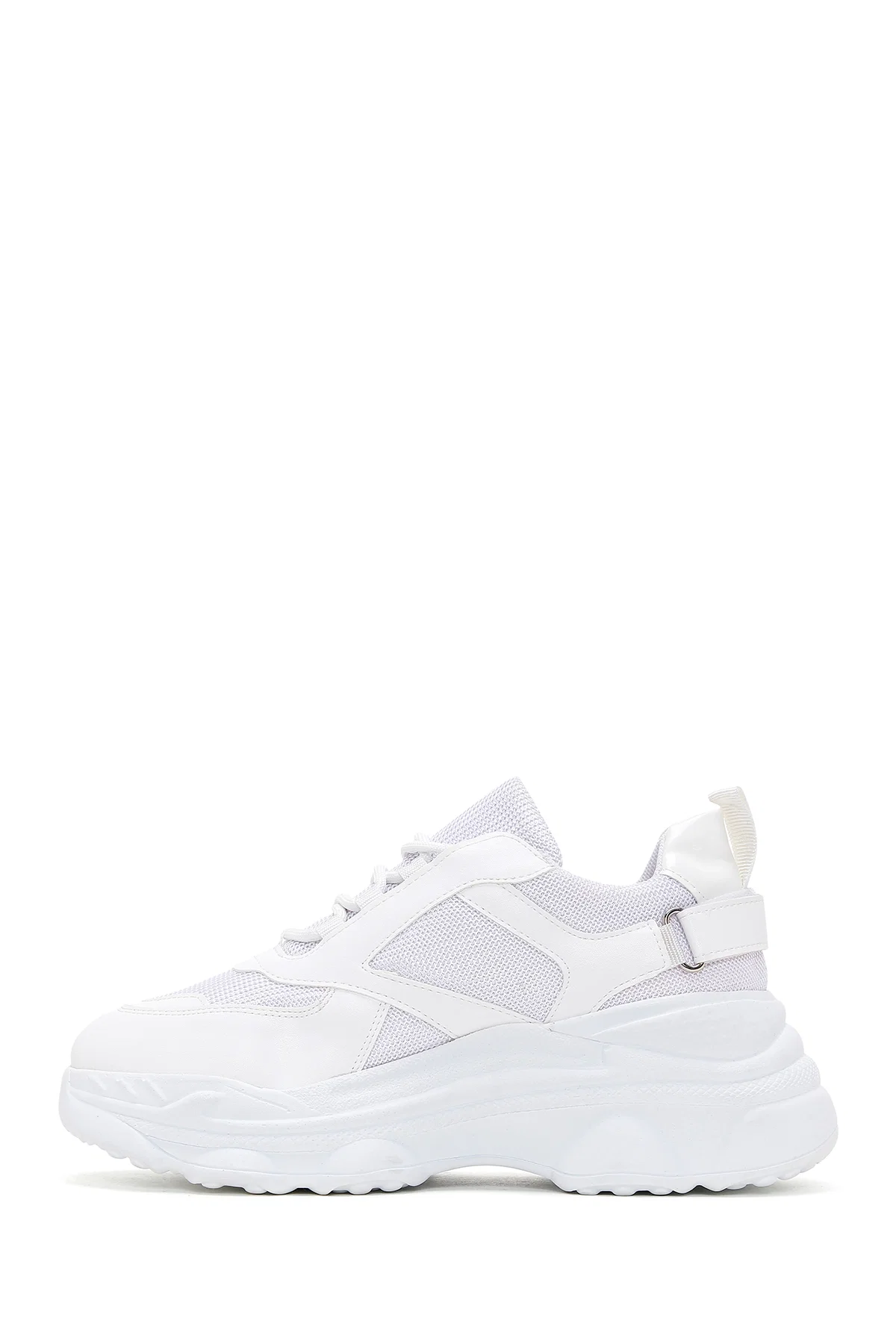 Kadın Beyaz Kalın Tabanlı Sneaker - Image 2