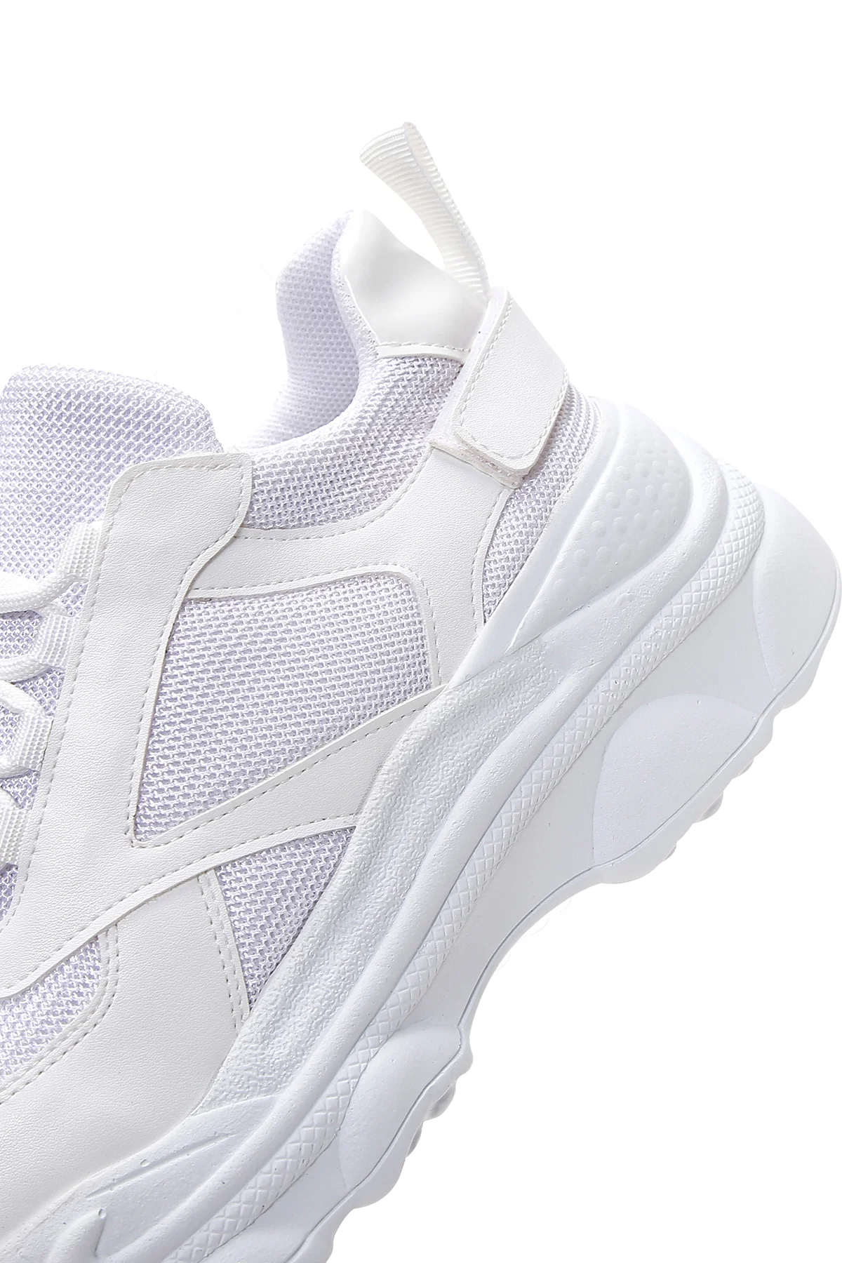 Kadın Beyaz Kalın Tabanlı Sneaker - Image 8
