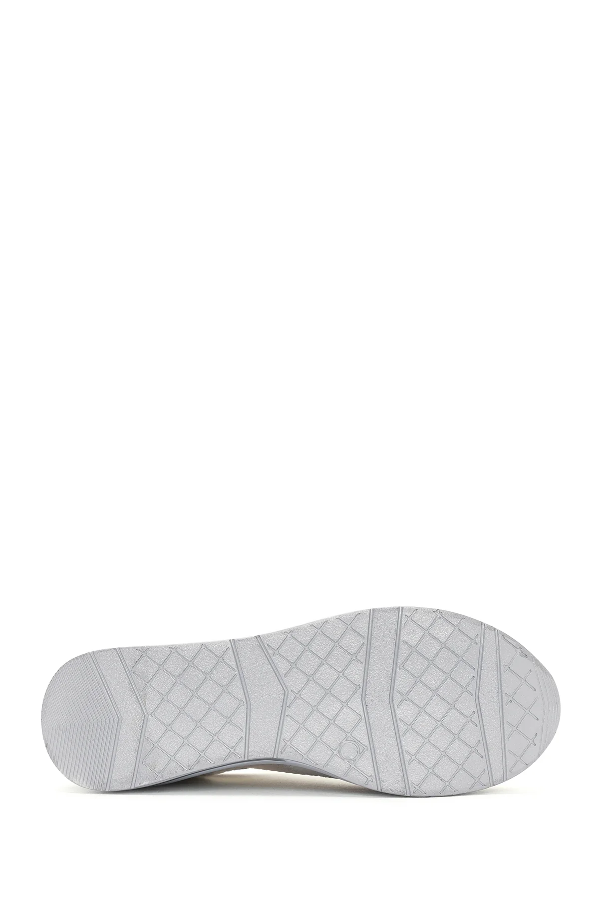 Kadın Beyaz Kalın Topuklu Bağcıklı Deri Sneaker - Image 4