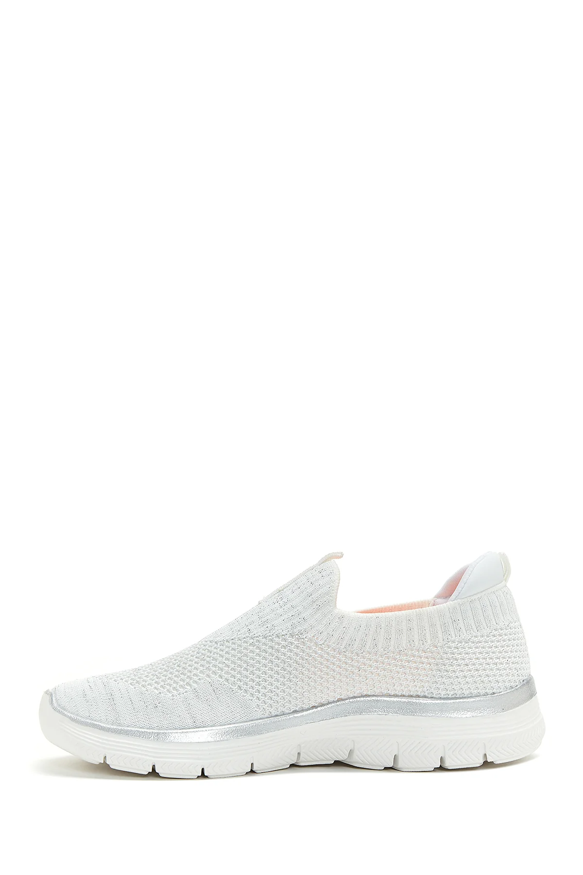 Kadın Beyaz Kumaş Sneaker - Image 2