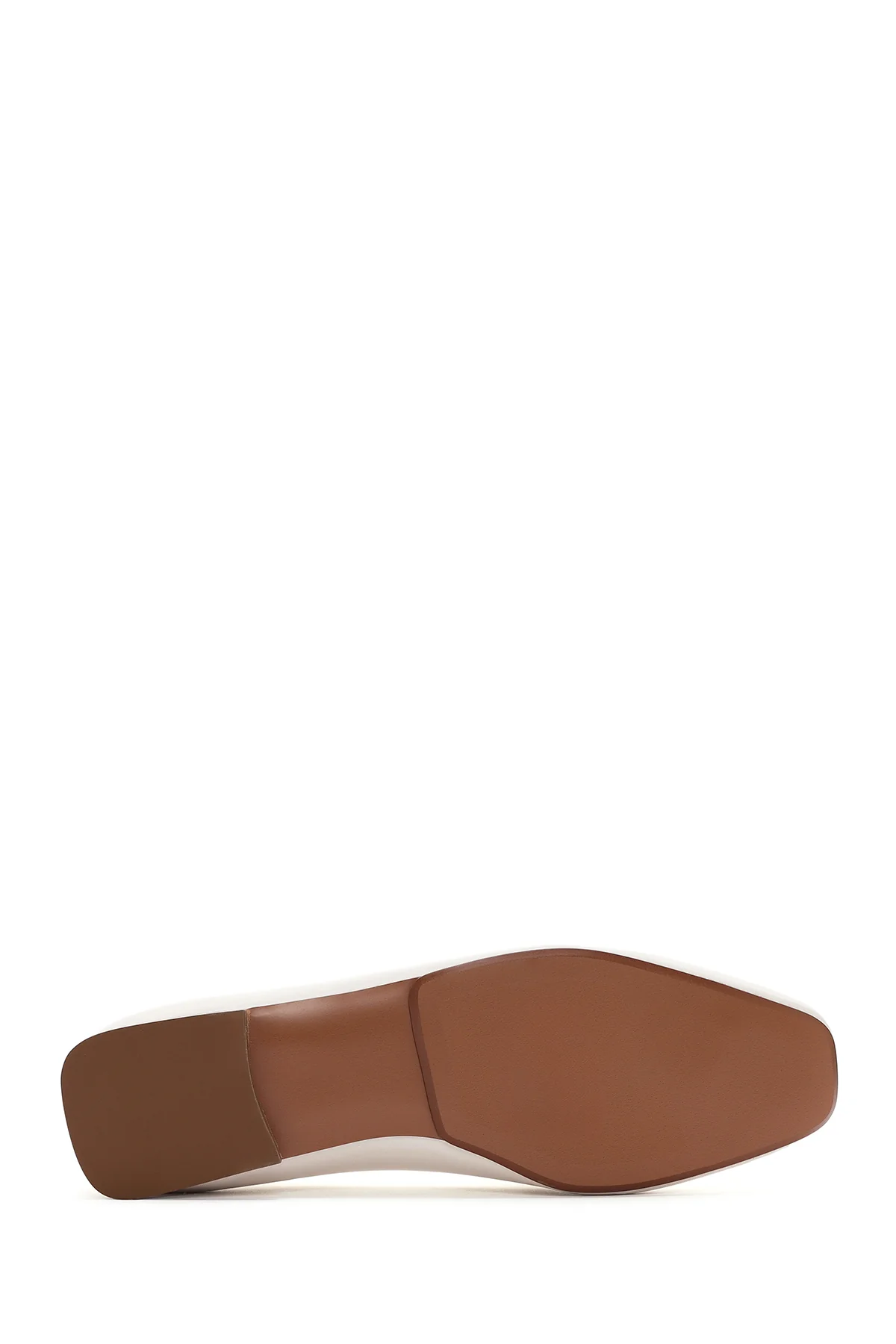 Kadın Beyaz Maskülen Loafer - Image 4