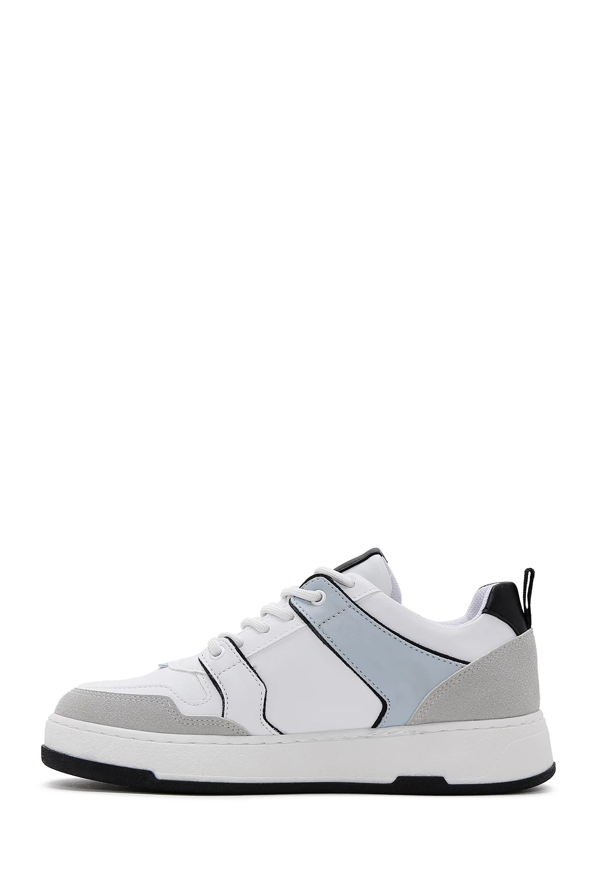 Kadın Beyaz Süet Detaylı Sneaker - Image 2