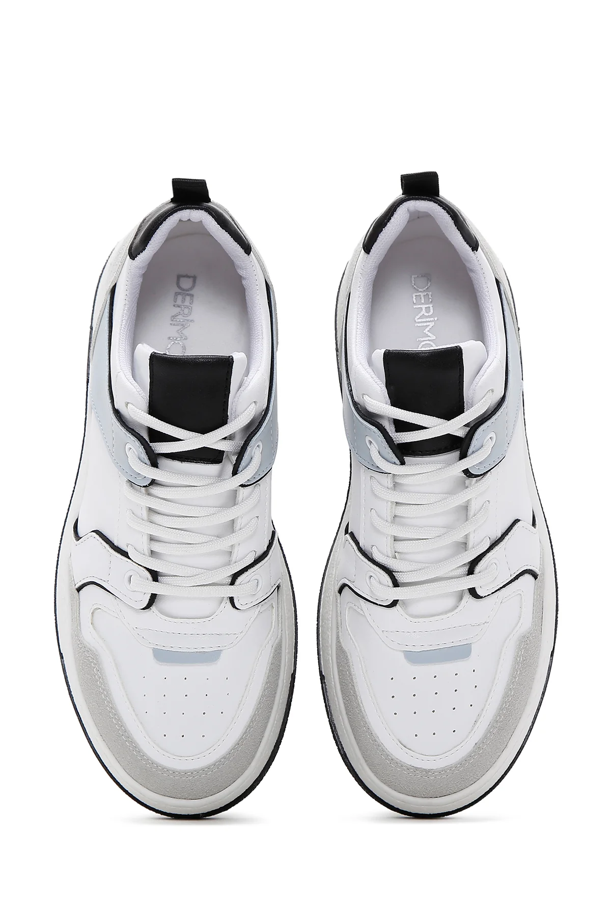 Kadın Beyaz Süet Detaylı Sneaker - Image 6