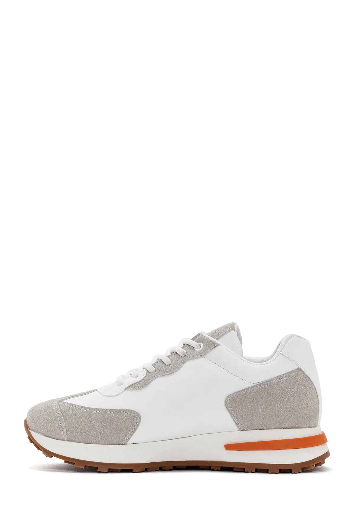 Kadın Beyaz Süet Sneaker - Image 2