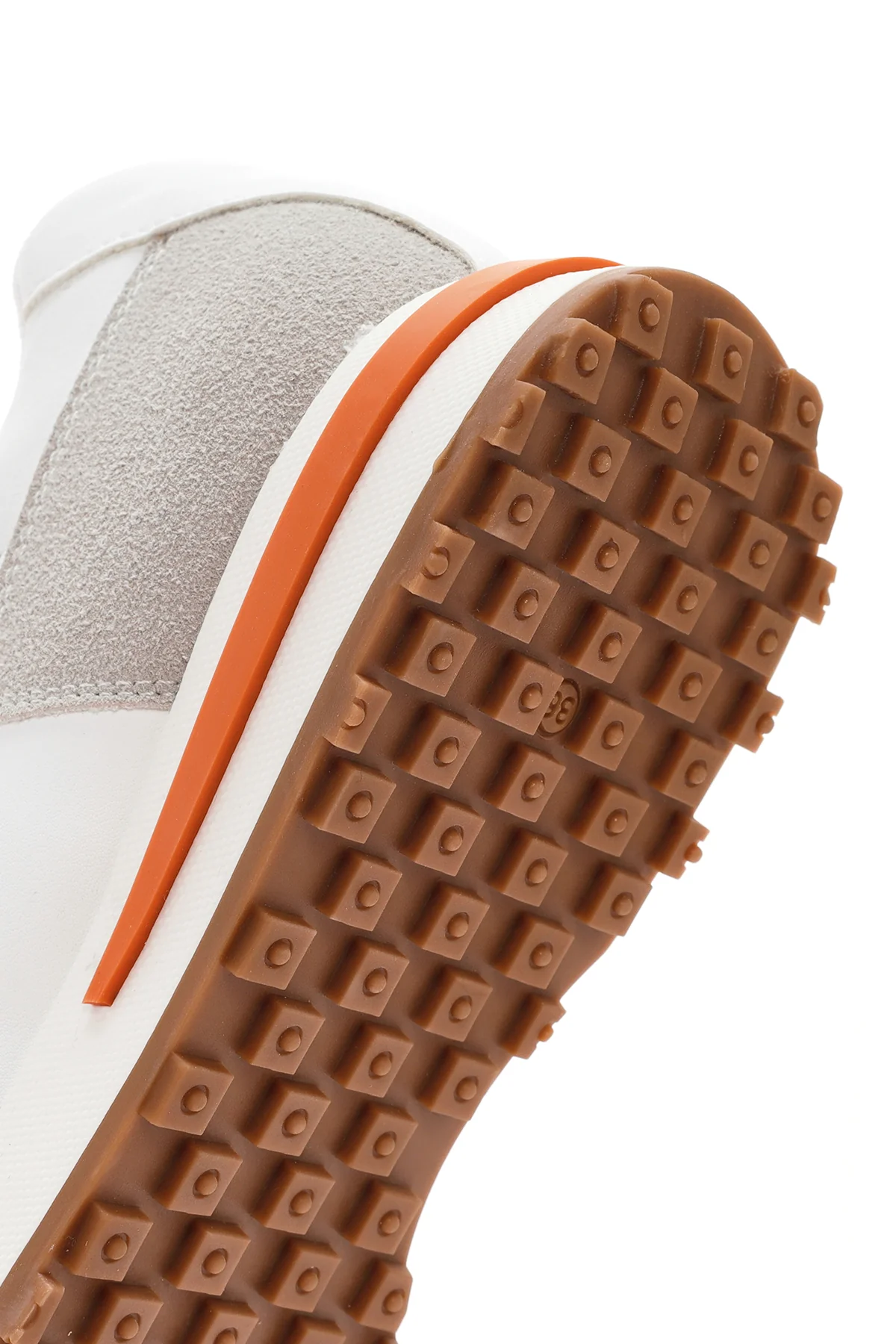 Kadın Beyaz Süet Sneaker - Image 9