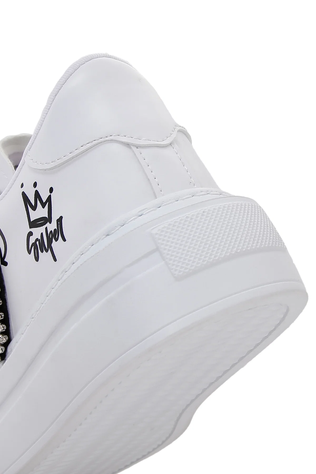 Kadın Beyaz Taşlı Sneaker - Image 12