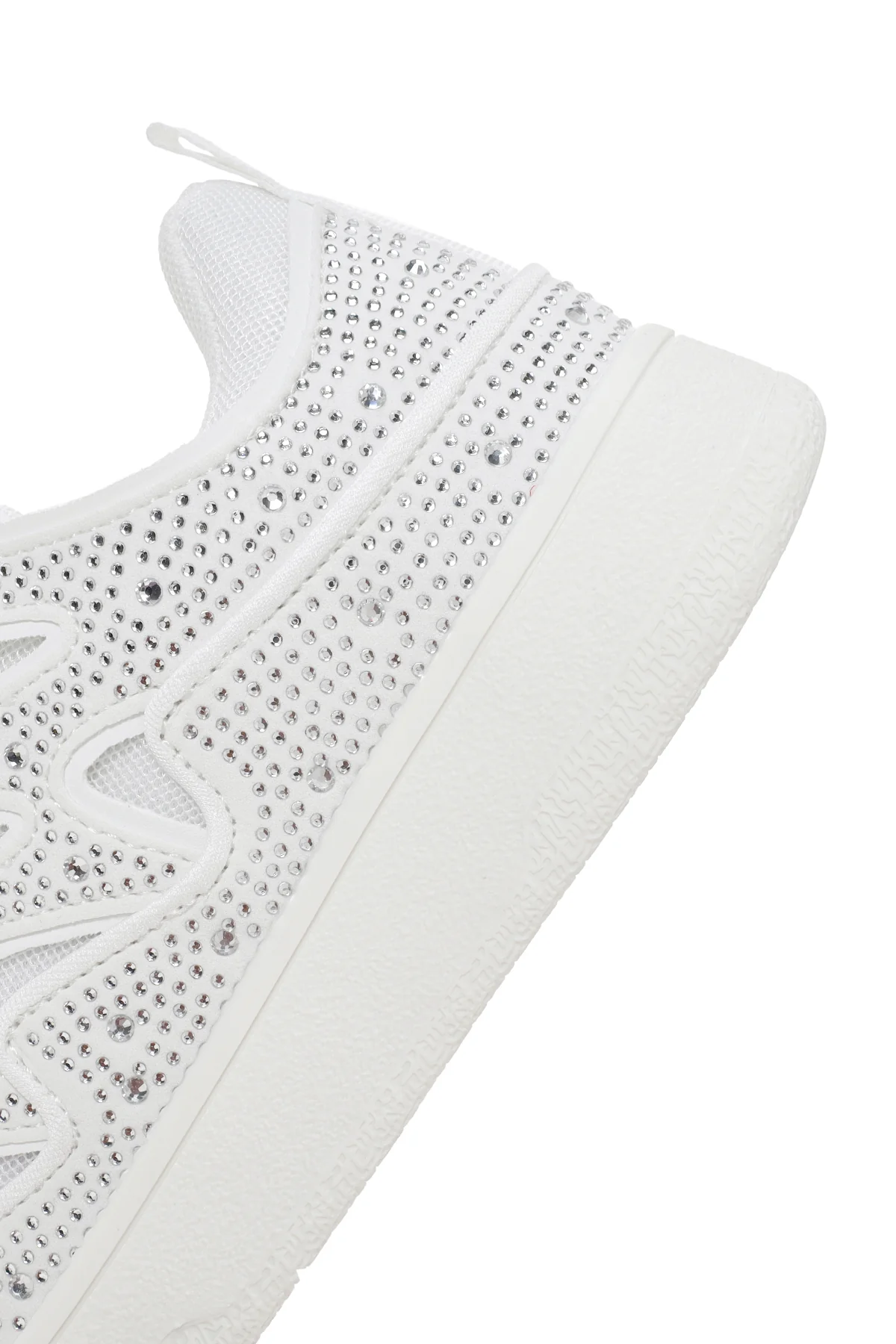 Kadın Beyaz Taşlı Sneaker - Image 7