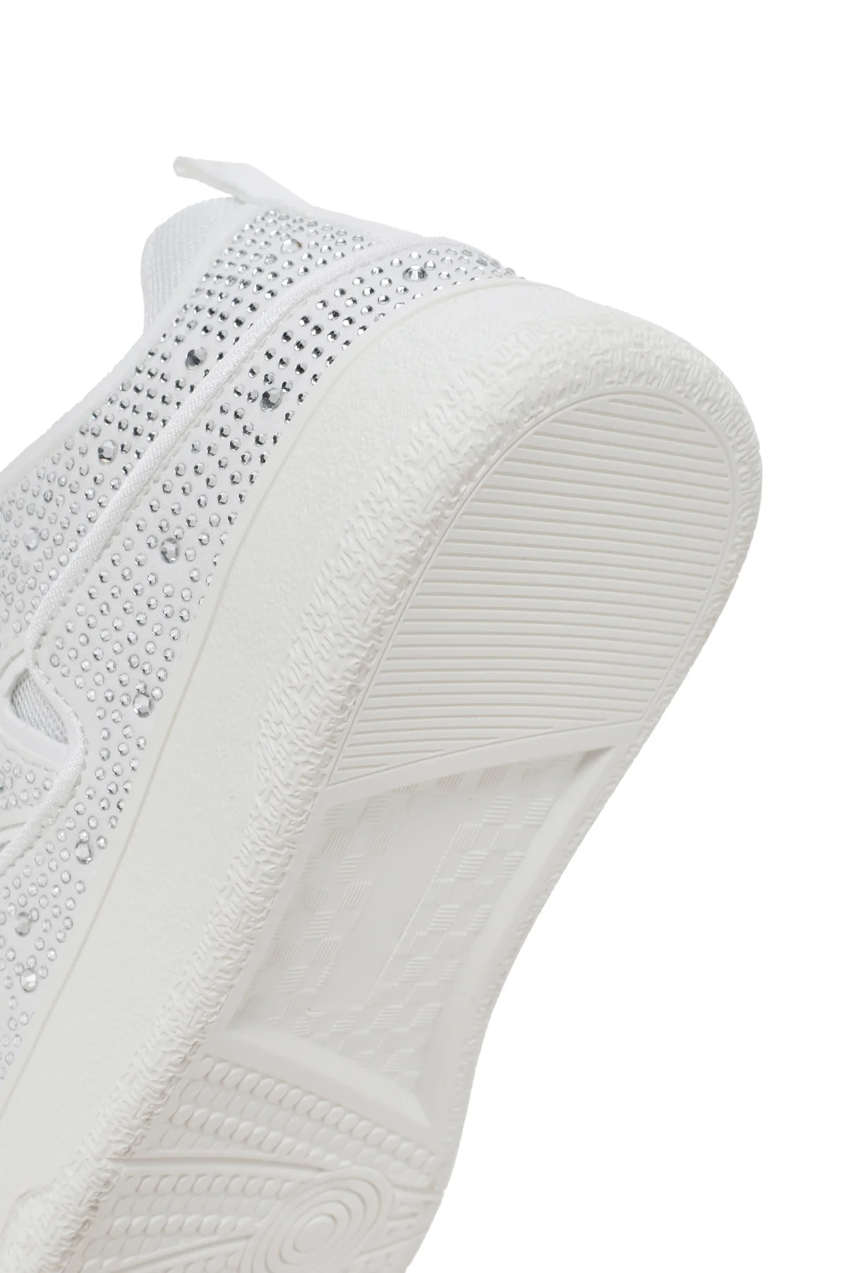 Kadın Beyaz Taşlı Sneaker - Image 8