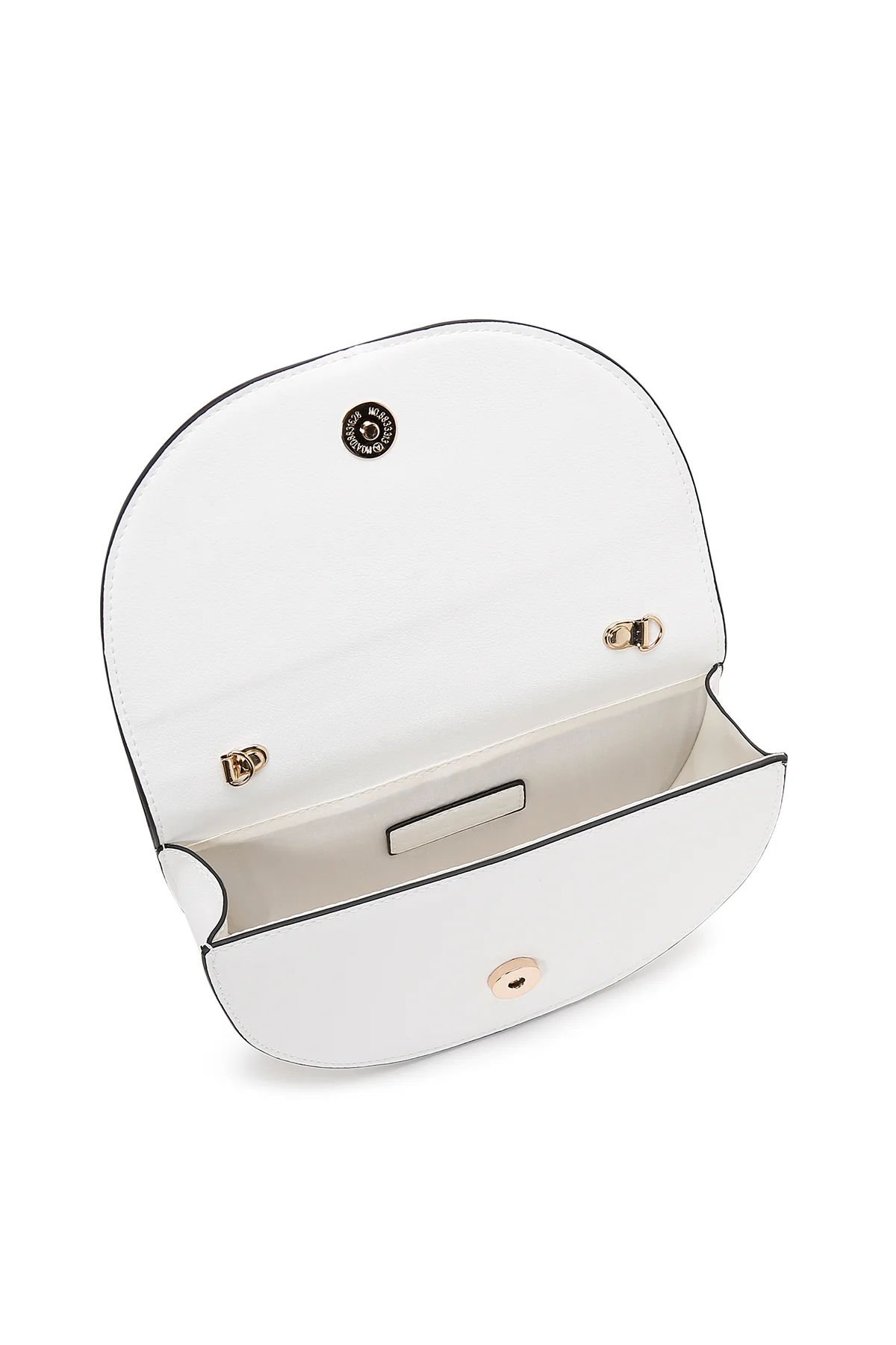 Kadın Beyaz Uzun Zincir Askılı Çapraz Çanta - Image 8