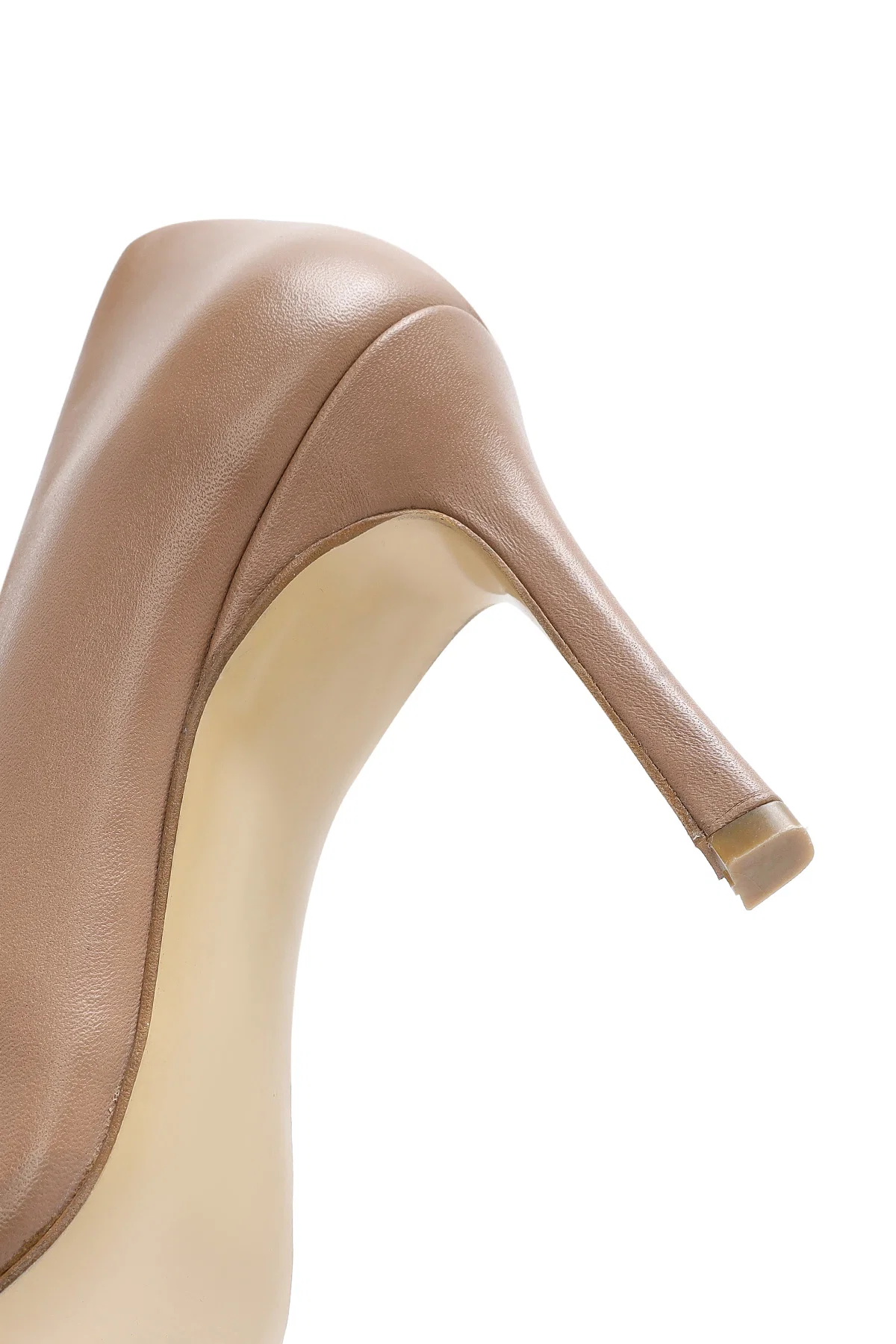 Kadın Beyaz Yüksek İnce Topuklu Deri Stiletto - Image 10