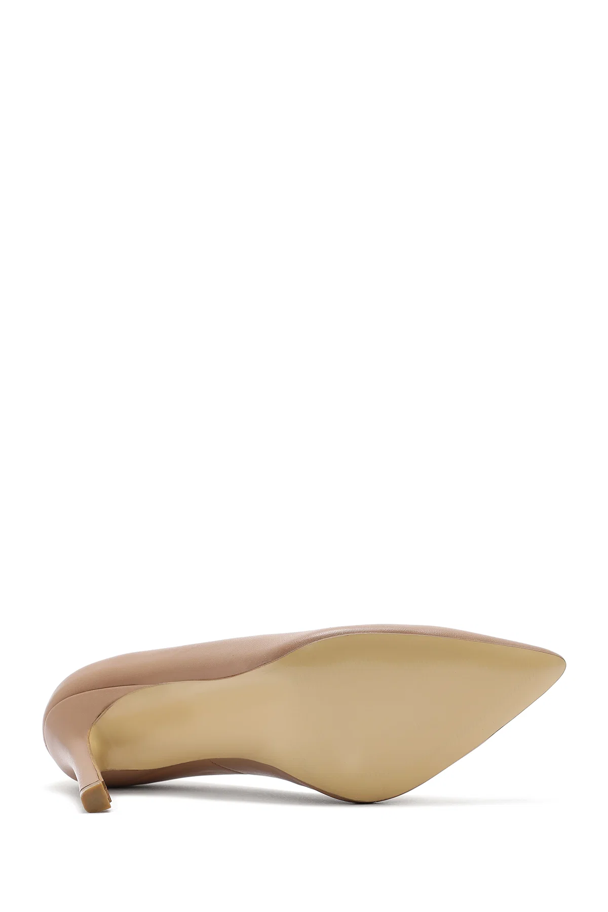 Kadın Beyaz Yüksek İnce Topuklu Deri Stiletto - Image 5